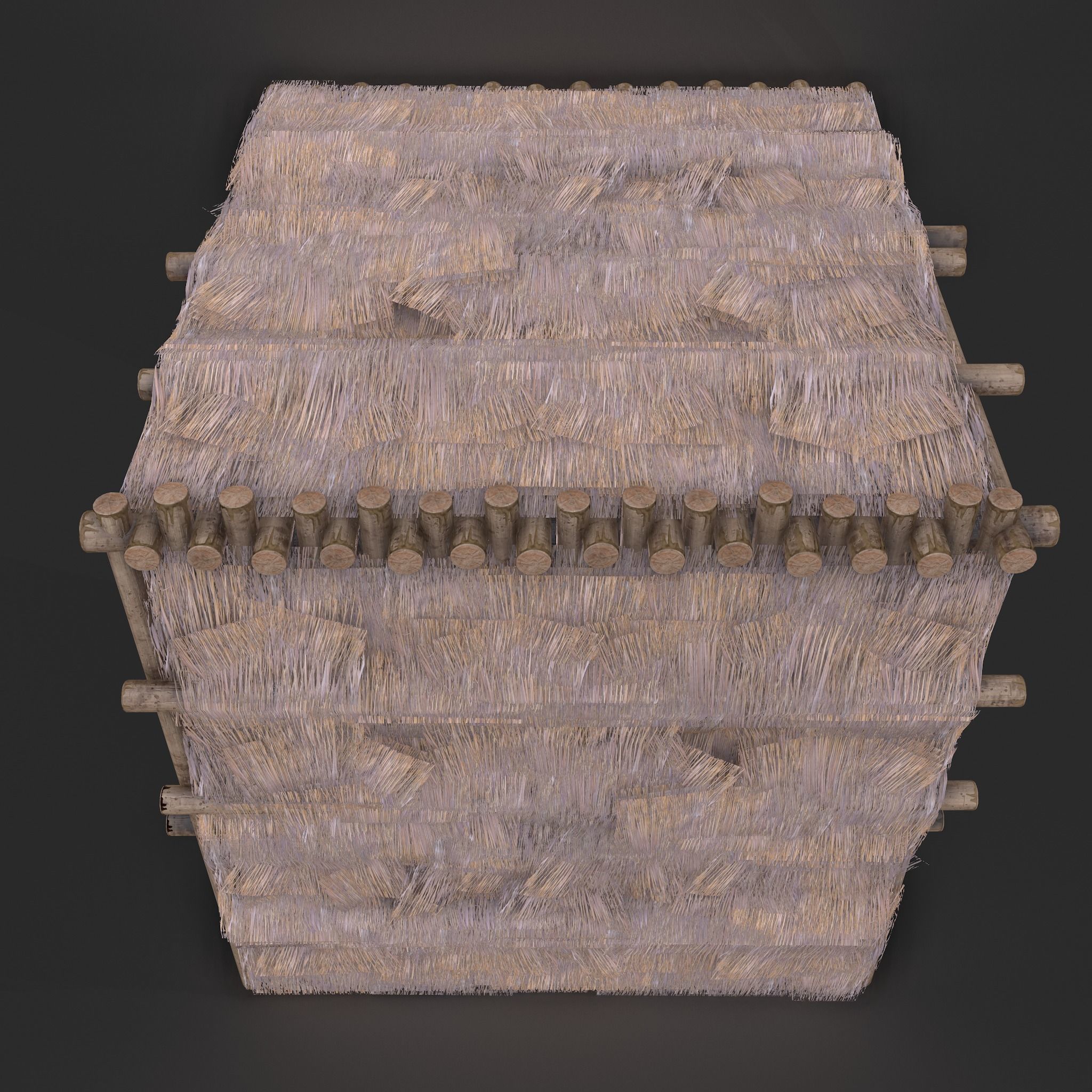 Viking Hut M Low-poly 3D model_21