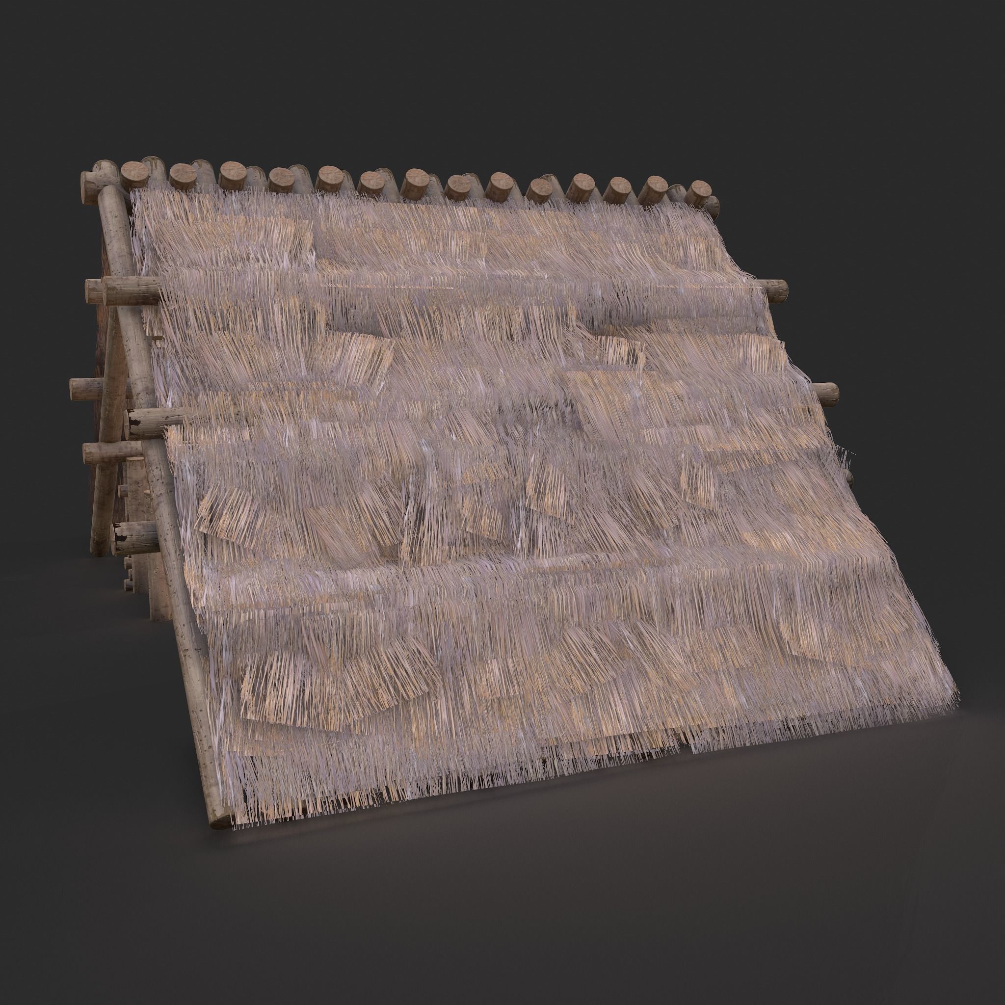Viking Hut M Low-poly 3D model_22