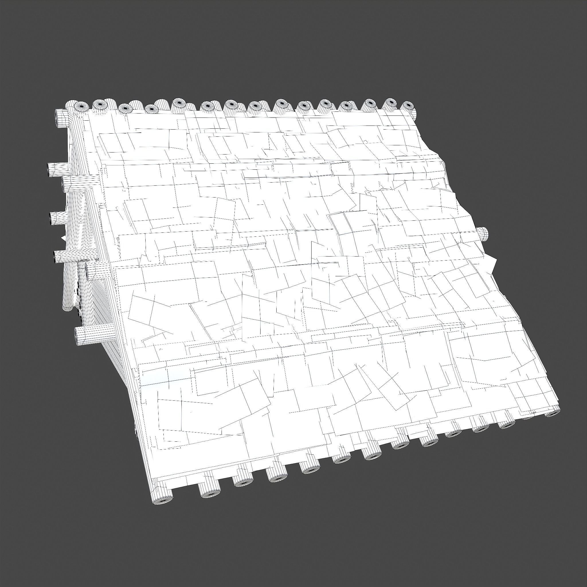 Viking Hut M Low-poly 3D model_27