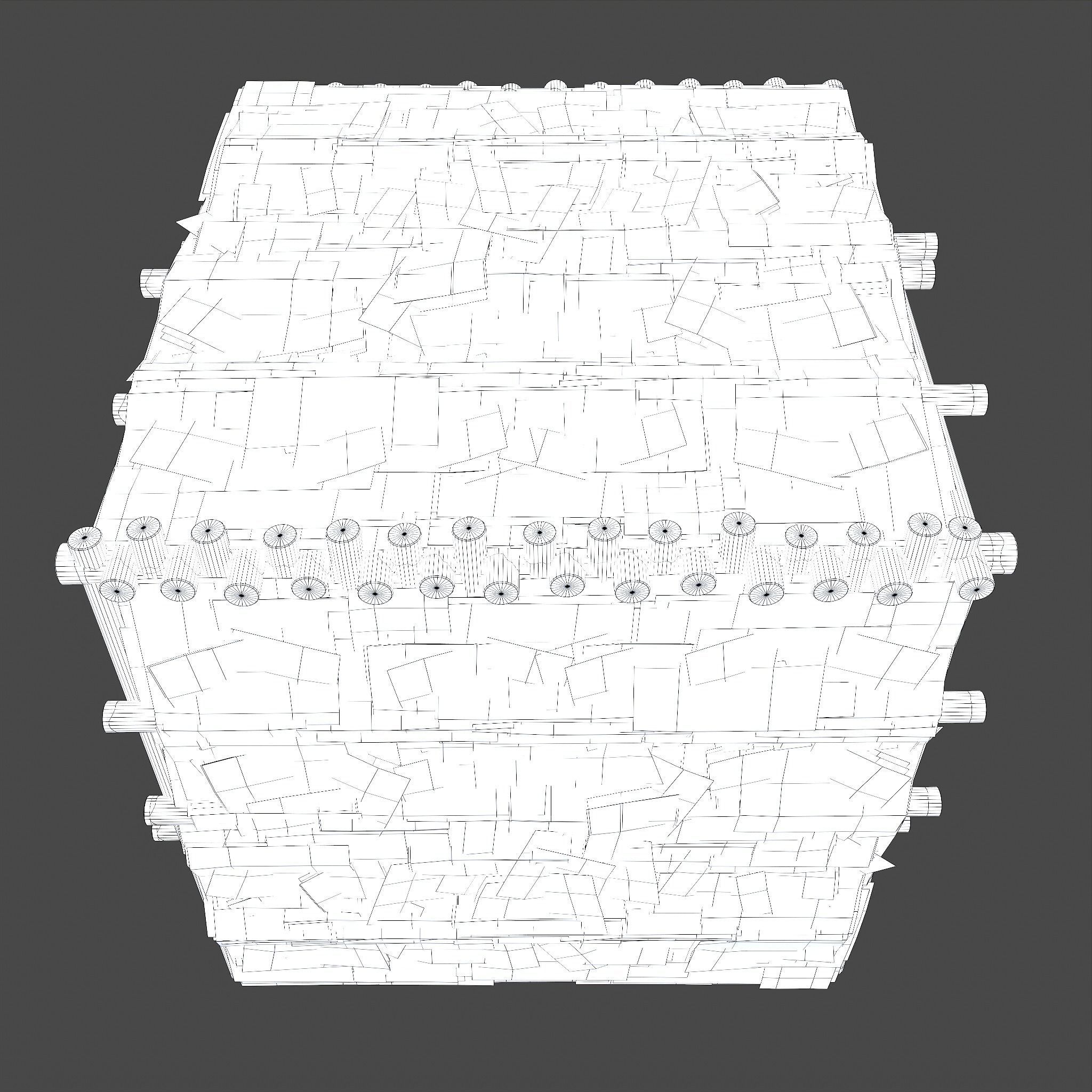 Viking Hut M Low-poly 3D model_28