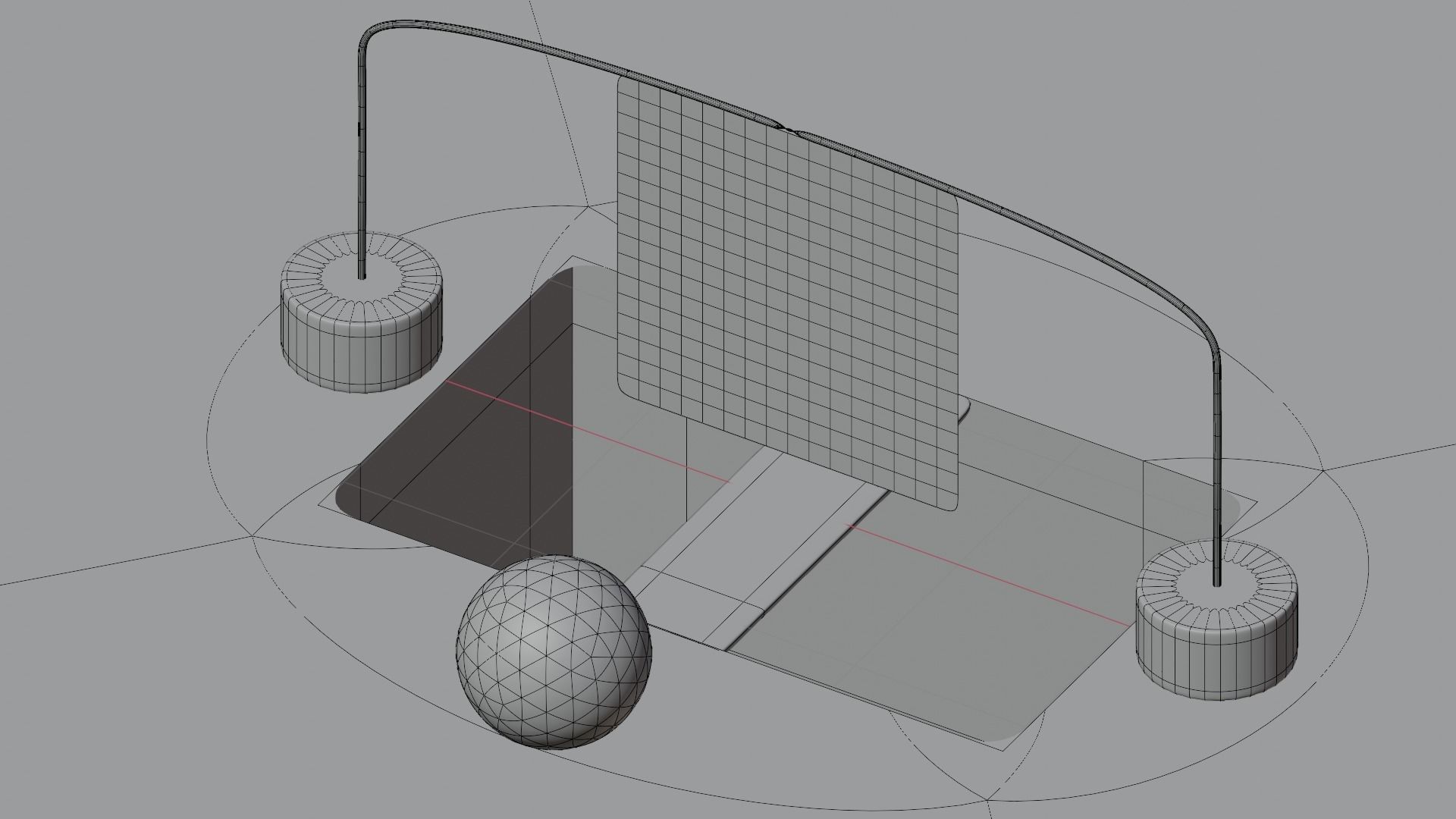 Abstract composition with animation 3D model_6