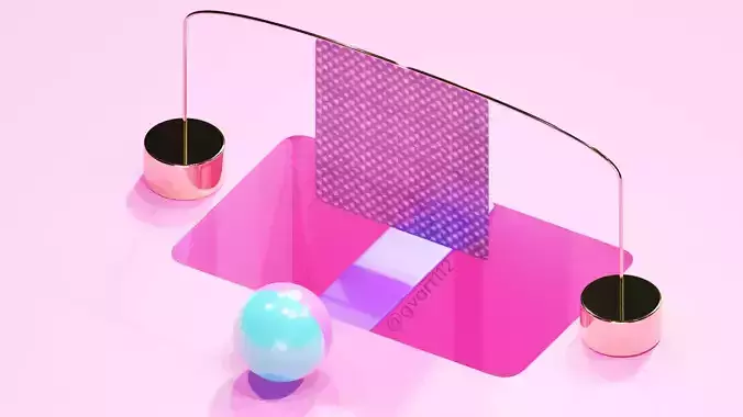 Abstract composition with animation