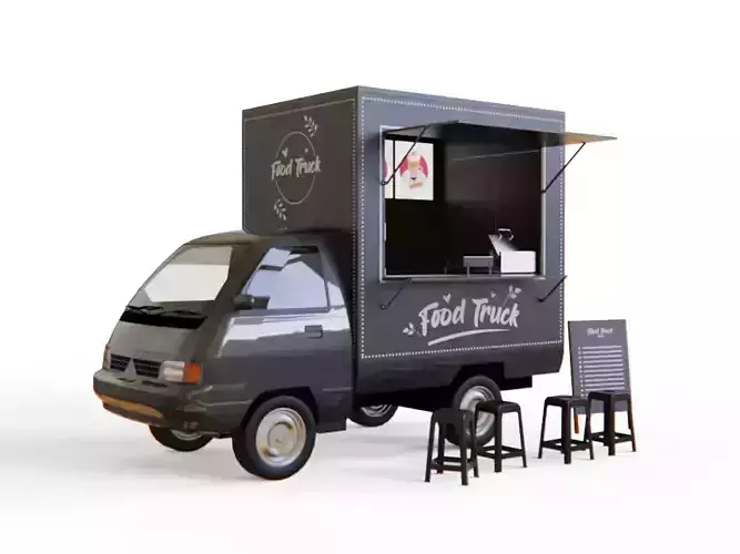 Custom Food Truck 3D model