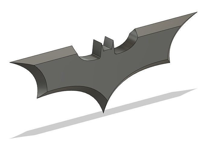 Batarang stl 3D print model 3D print model