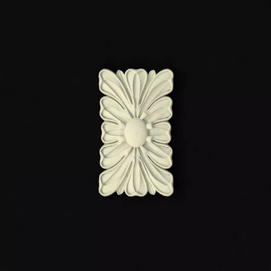 rosette flower 3D model_0