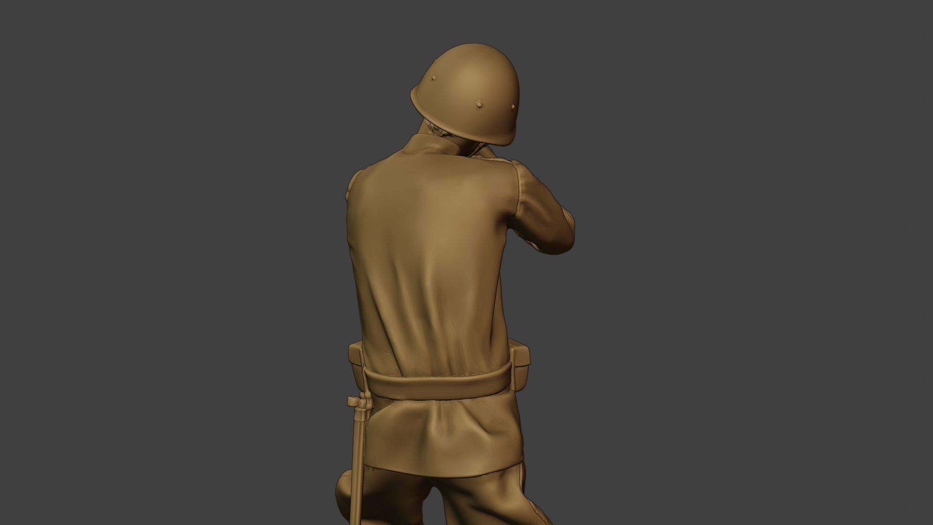 Russian soldier ww2 Shoot Stand R1 3D print model_21