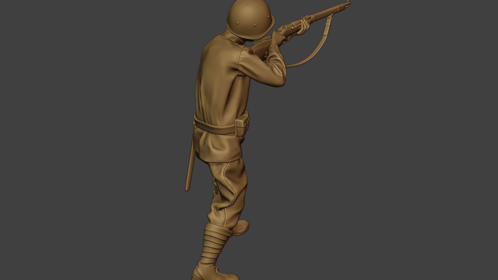Russian soldier ww2 Shoot Stand R1 3D print model_24