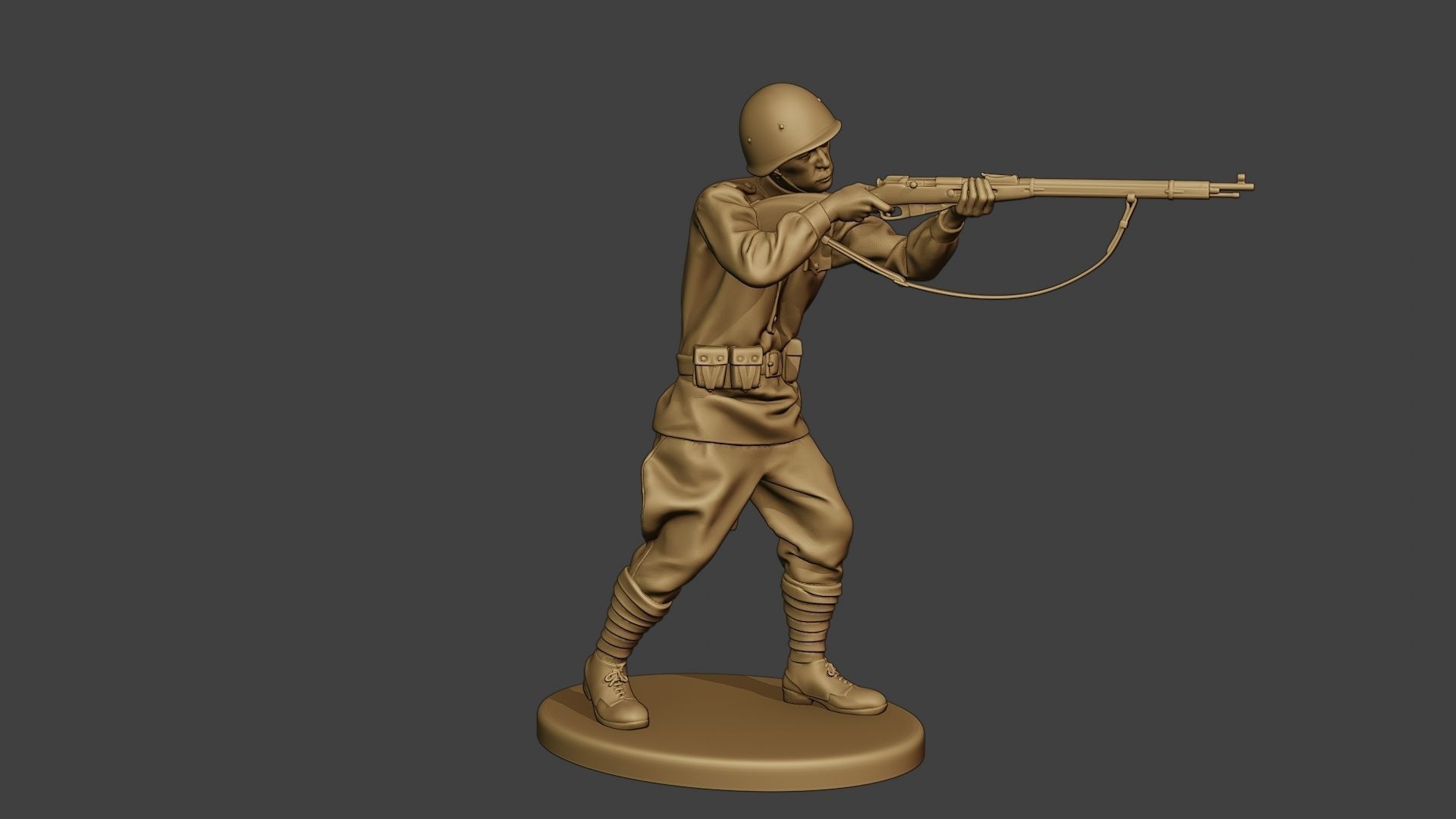 Russian soldier ww2 Shoot Stand R1 3D print model_9