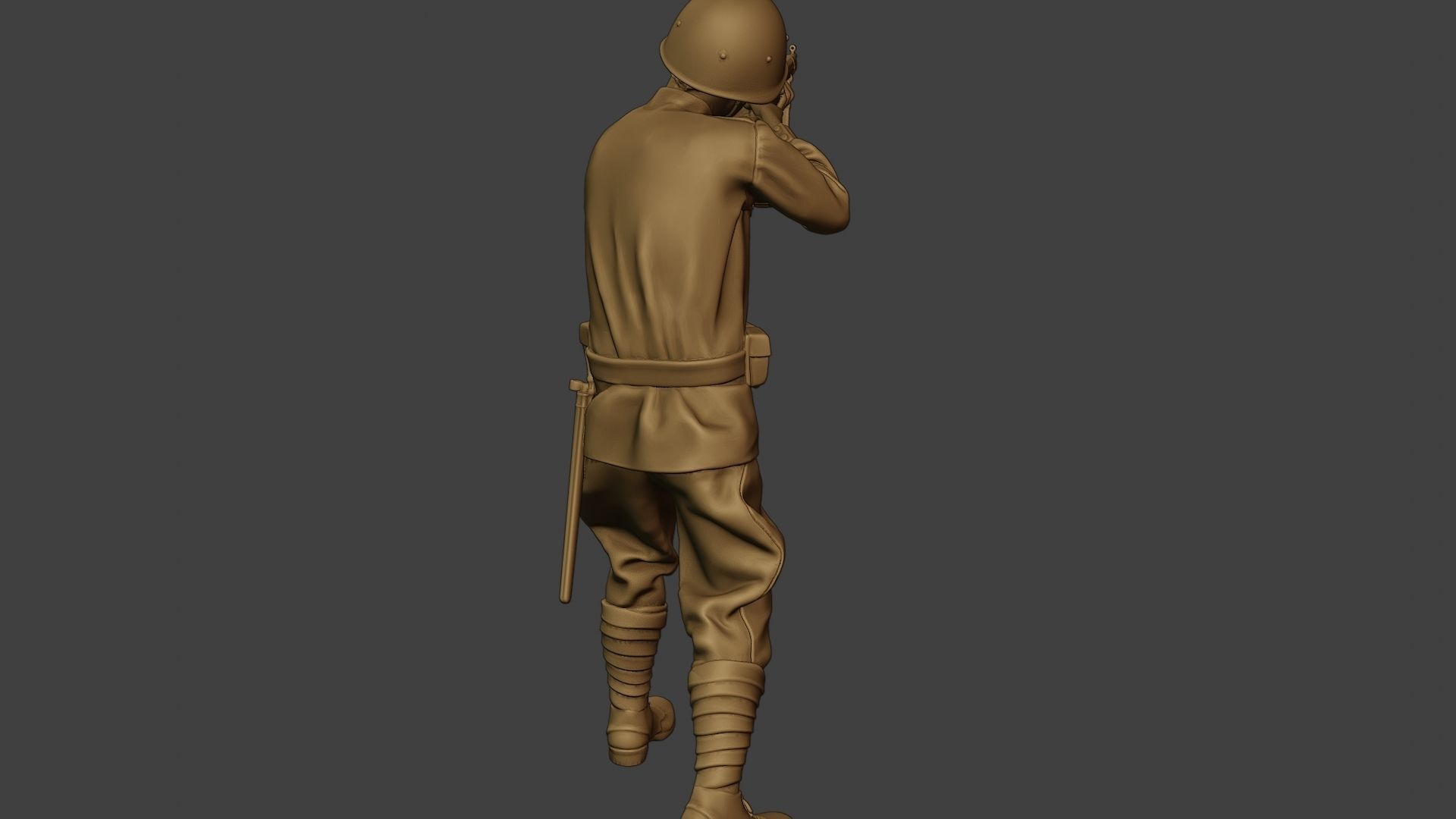 Russian soldier ww2 Shoot Stand R1 3D print model_25