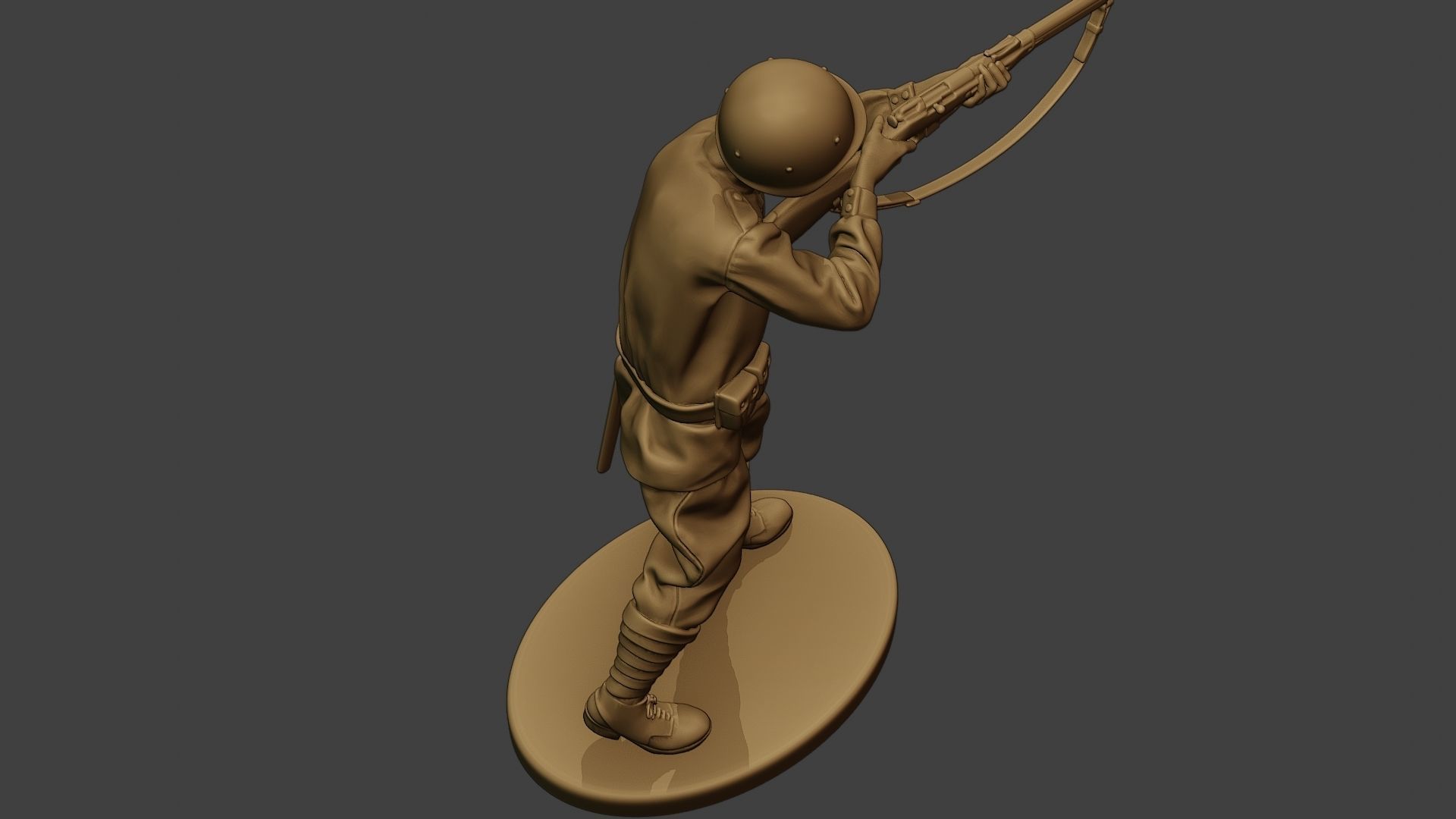 Russian soldier ww2 Shoot Stand R1 3D print model_22