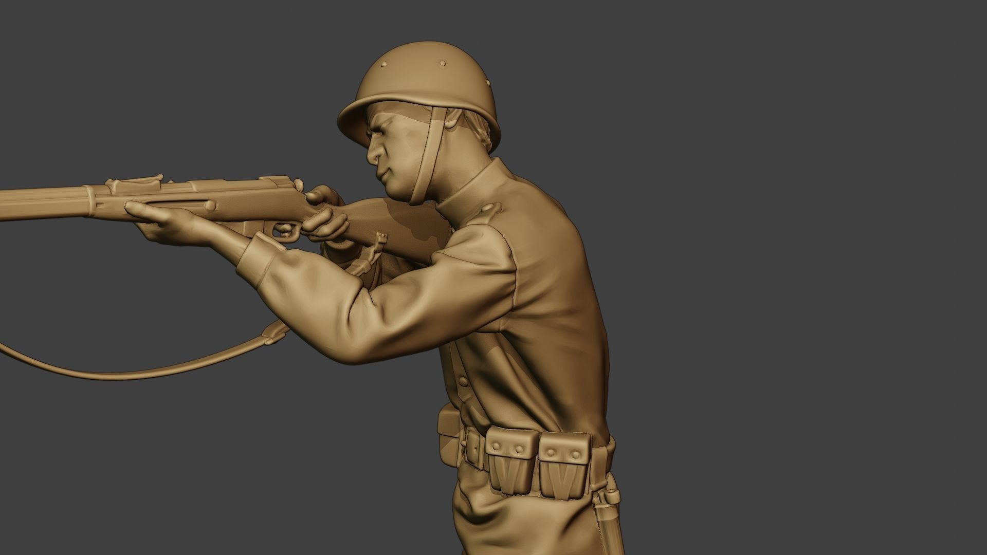 Russian soldier ww2 Shoot Stand R1 3D print model_18