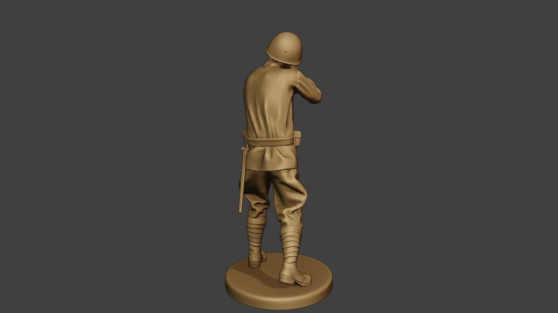 Russian soldier ww2 Shoot Stand R1 3D print model_6