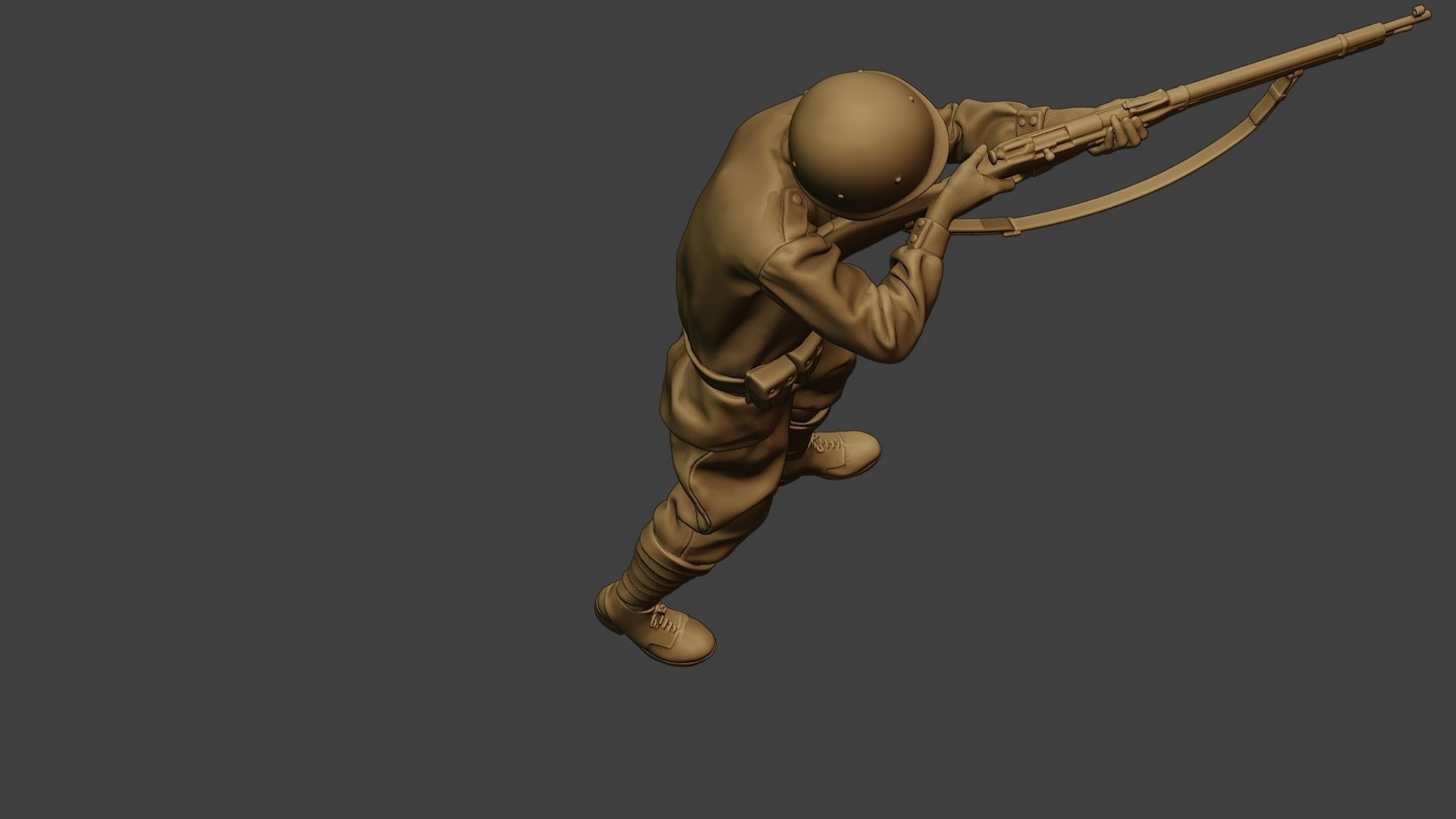 Russian soldier ww2 Shoot Stand R1 3D print model_23