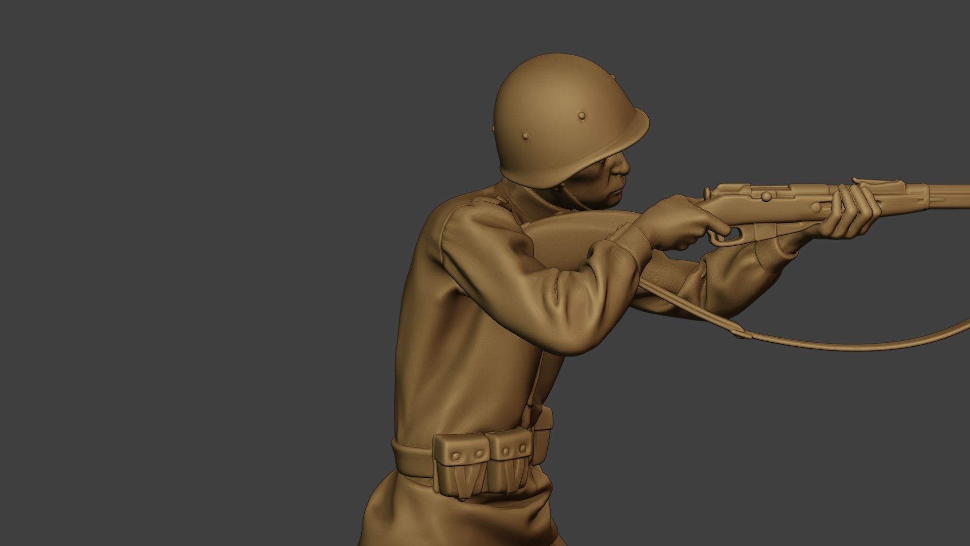 Russian soldier ww2 Shoot Stand R1 3D print model_20