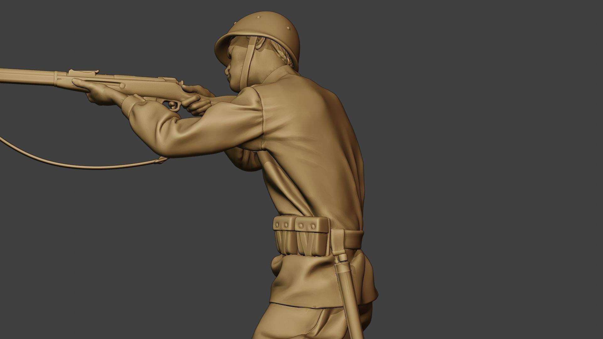 Russian soldier ww2 Shoot Stand R1 3D print model_17