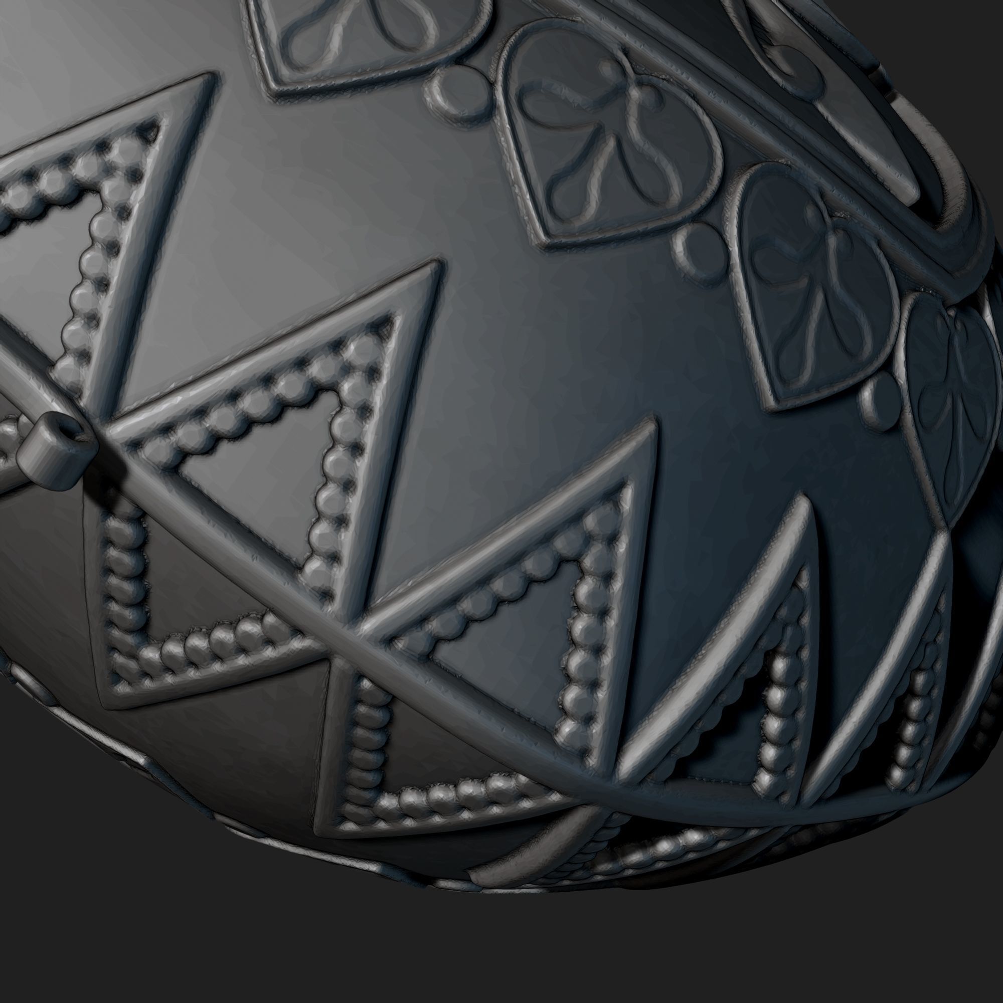 Perfume ornate bottle on chain 3D print model_17