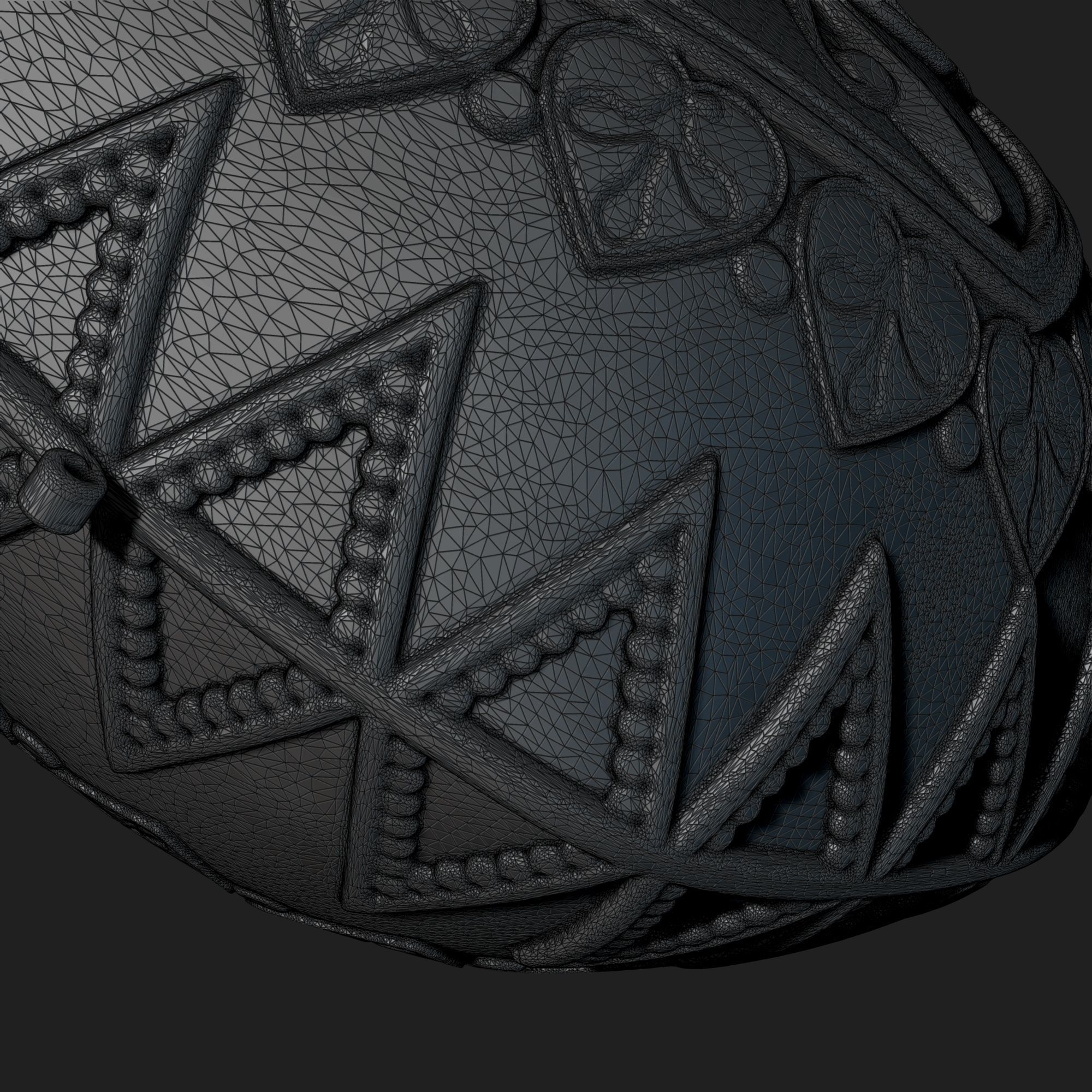 Perfume ornate bottle on chain 3D print model_32