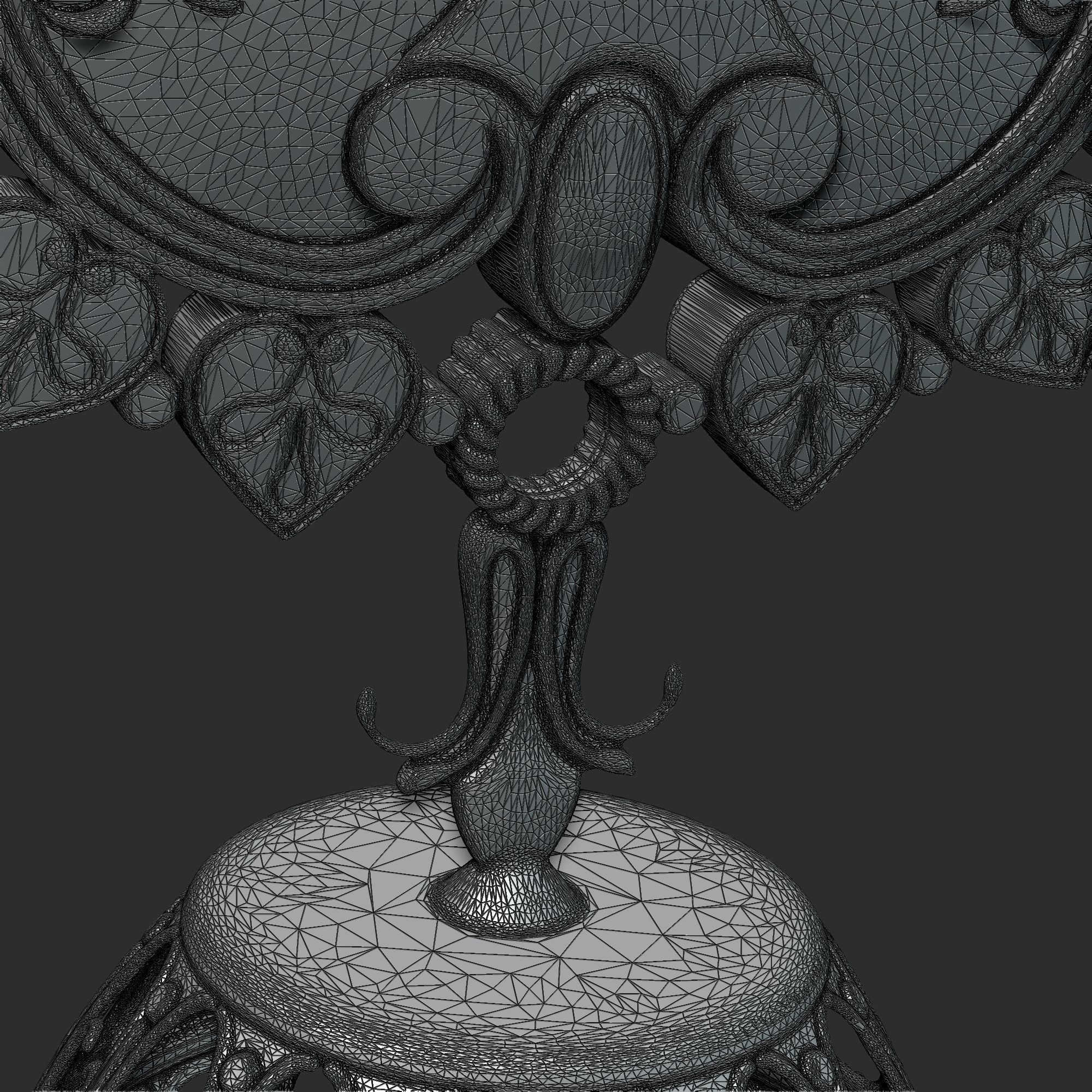 Perfume ornate bottle on chain 3D print model_36