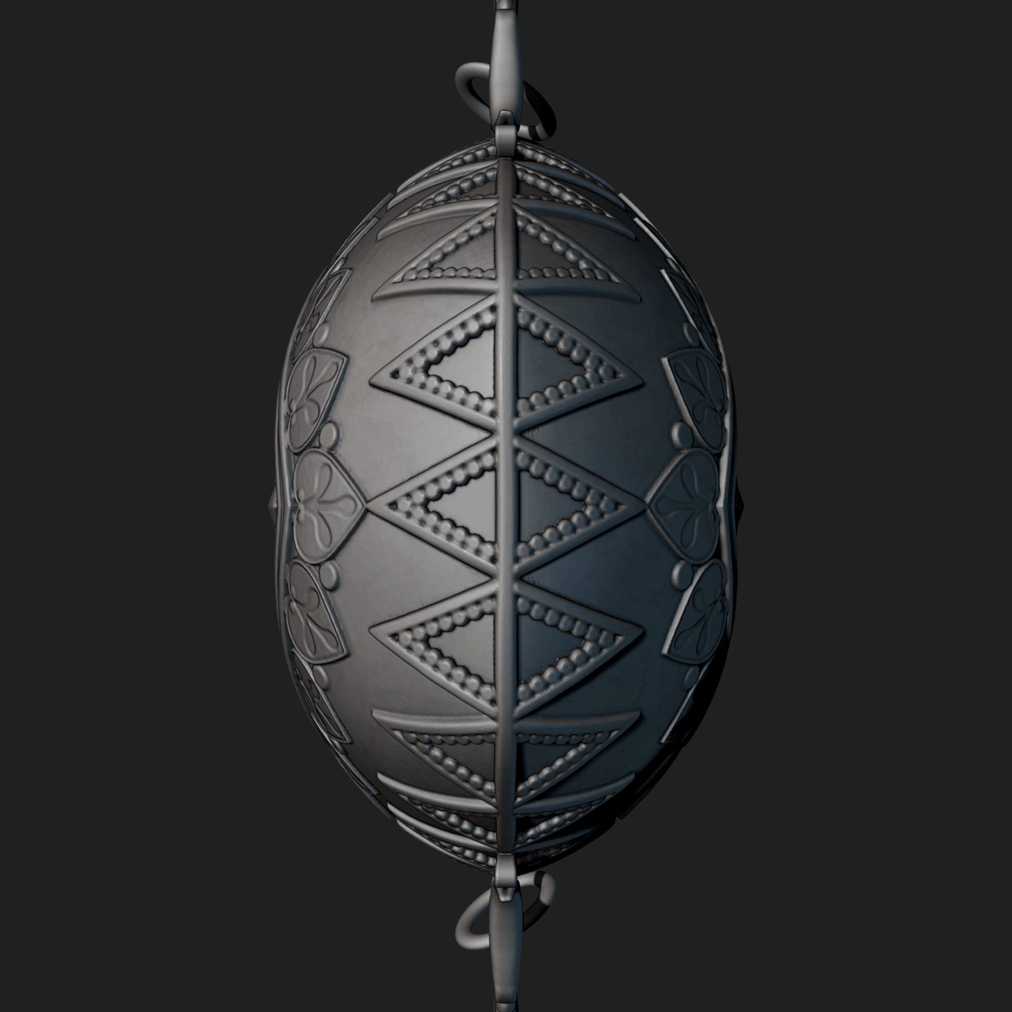 Perfume ornate bottle on chain 3D print model_15