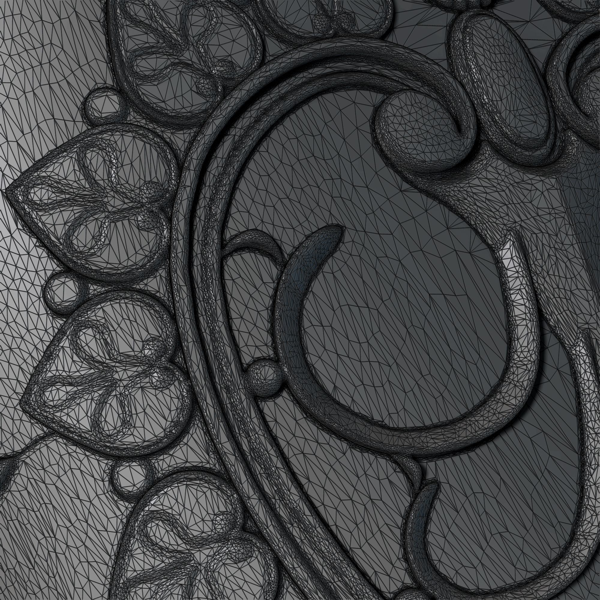 Perfume ornate bottle on chain 3D print model_33