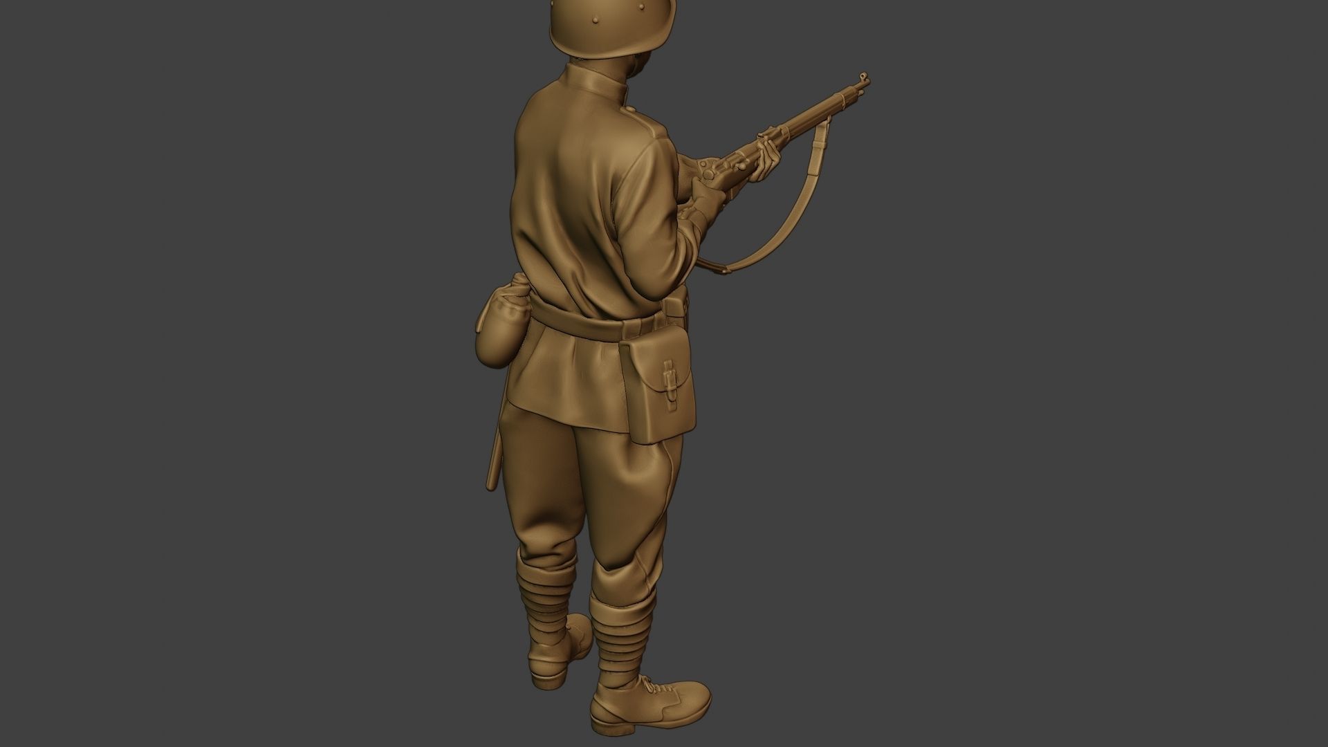 Russian soldier ww2 Stand2 R1 3D print model_24