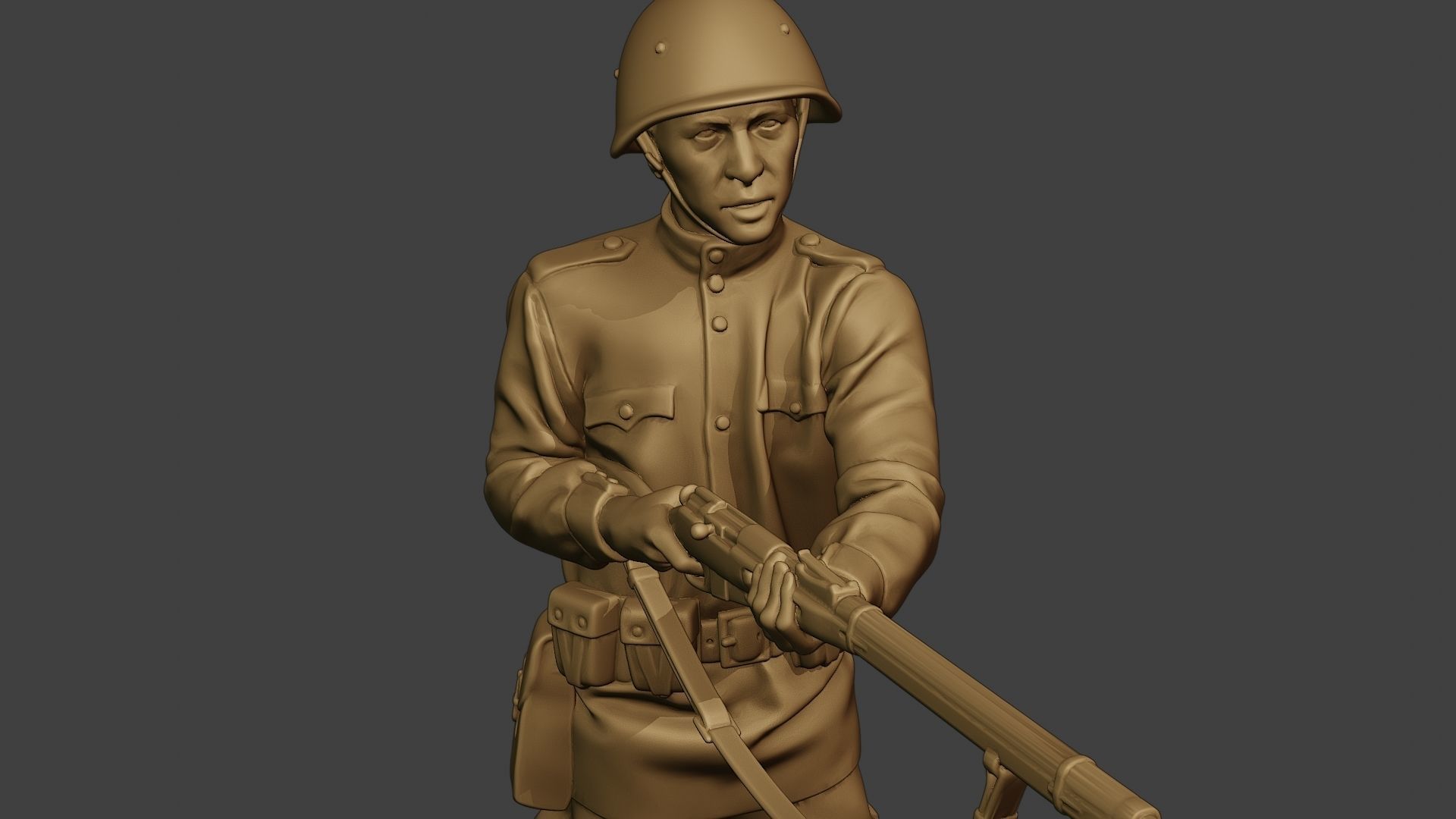 Russian soldier ww2 Stand2 R1 3D print model_19