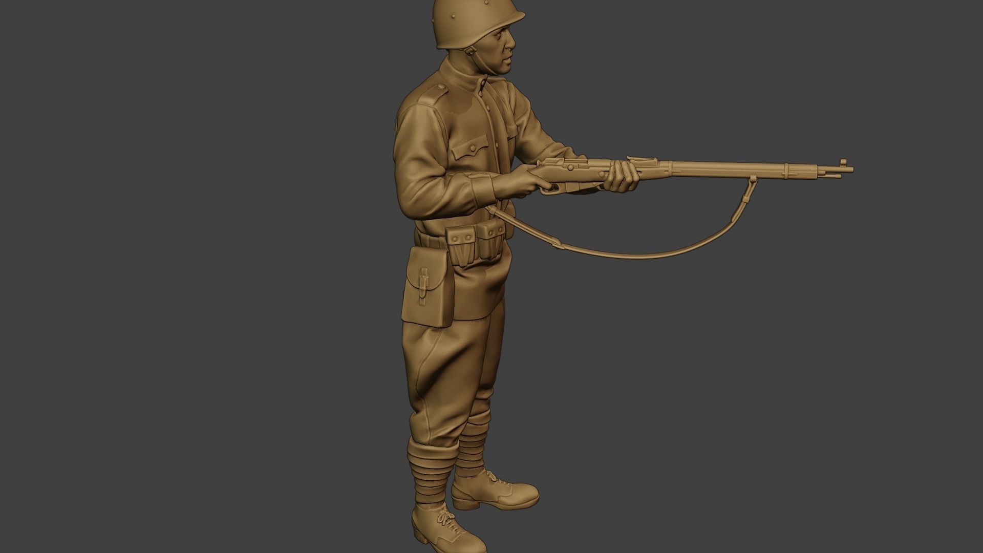 Russian soldier ww2 Stand2 R1 3D print model_30