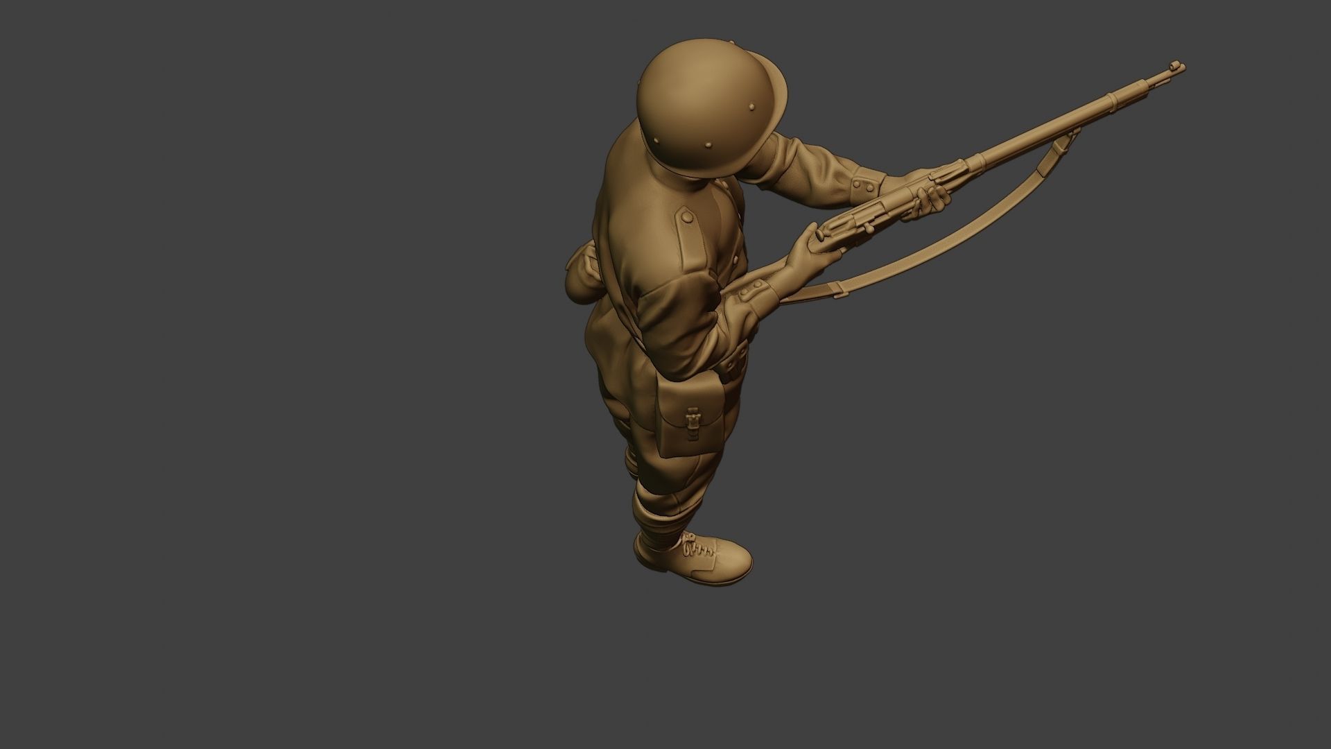 Russian soldier ww2 Stand2 R1 3D print model_23