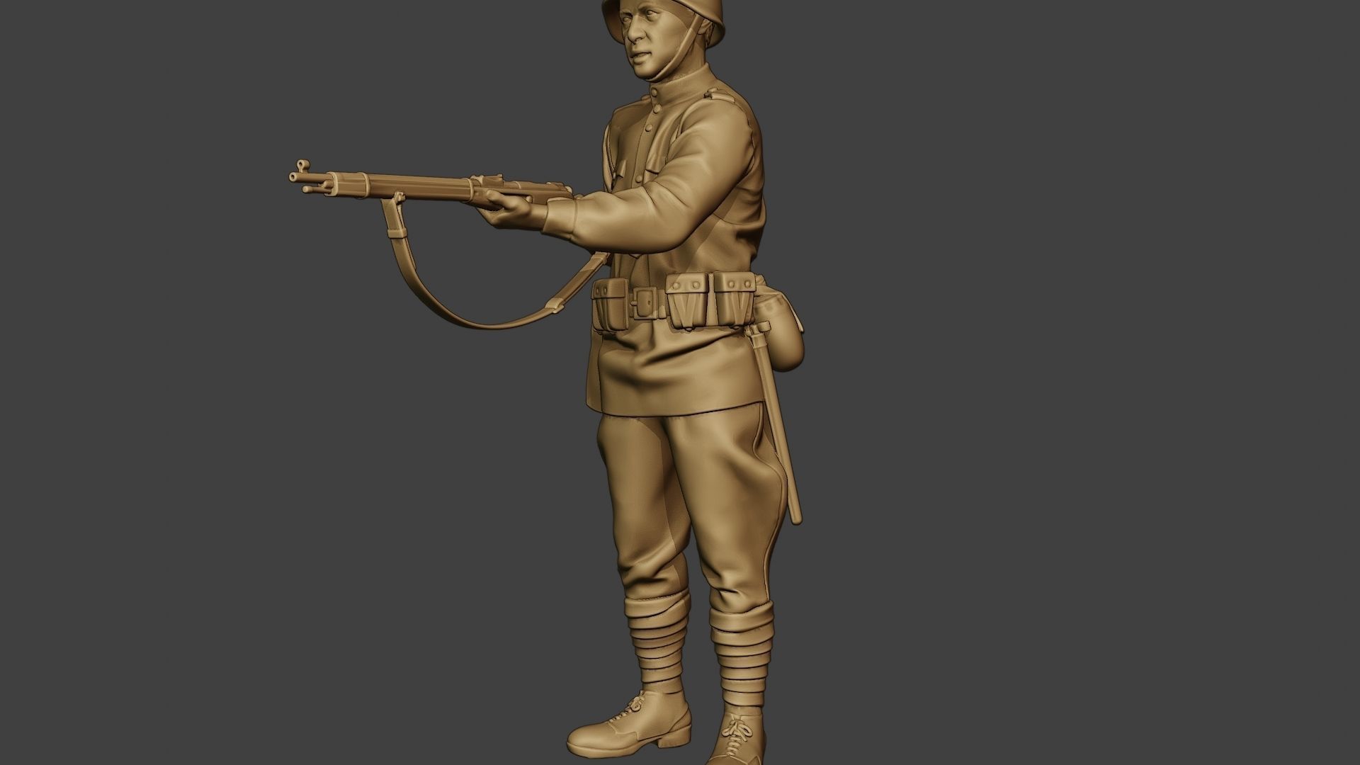 Russian soldier ww2 Stand2 R1 3D print model_27