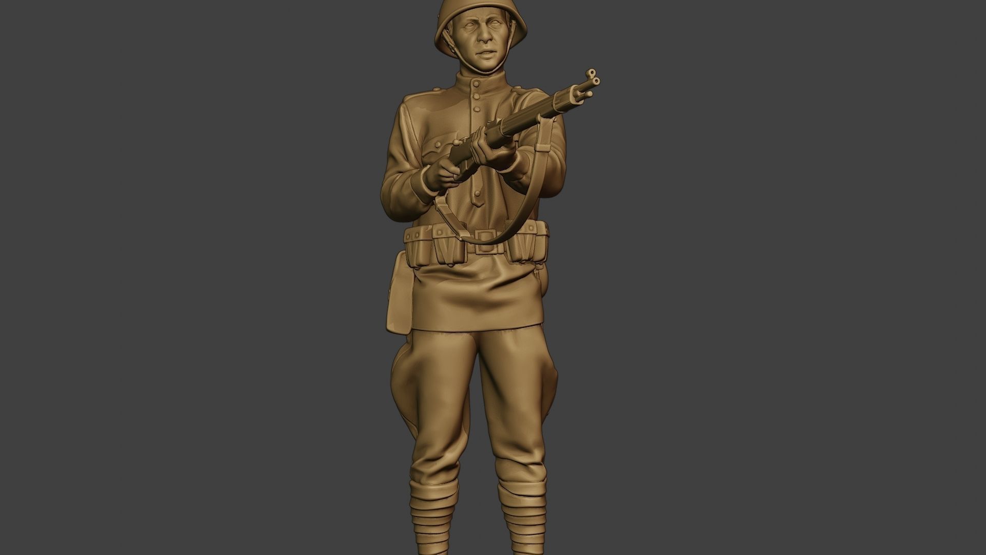 Russian soldier ww2 Stand2 R1 3D print model_28