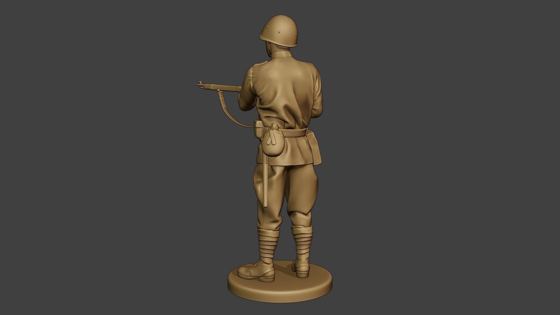 Russian soldier ww2 Stand2 R1 3D print model_5