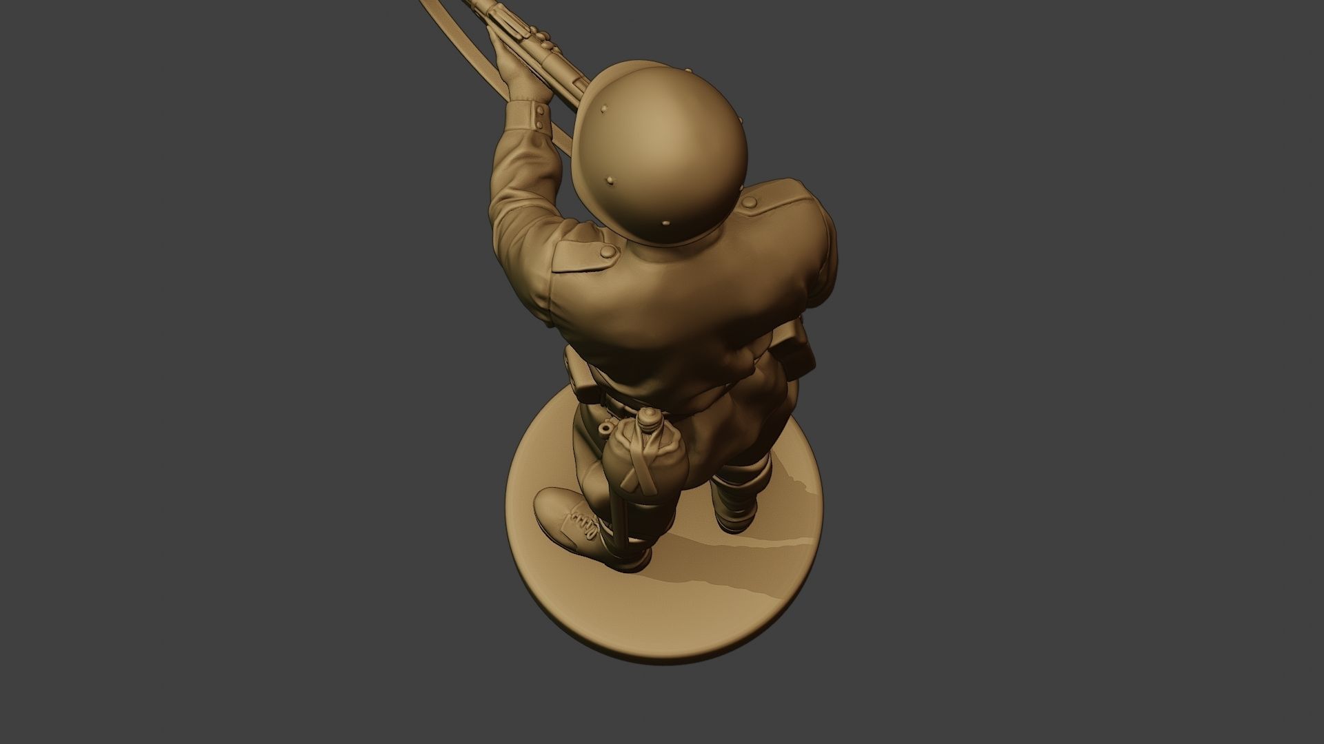 Russian soldier ww2 Stand2 R1 3D print model_16