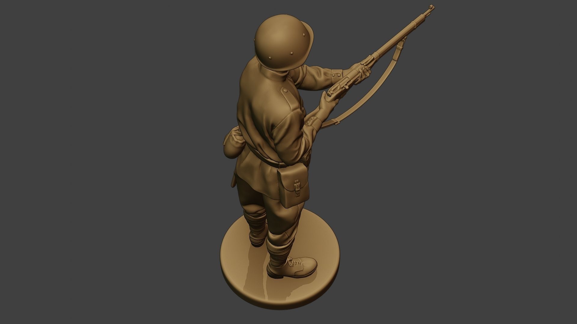 Russian soldier ww2 Stand2 R1 3D print model_22