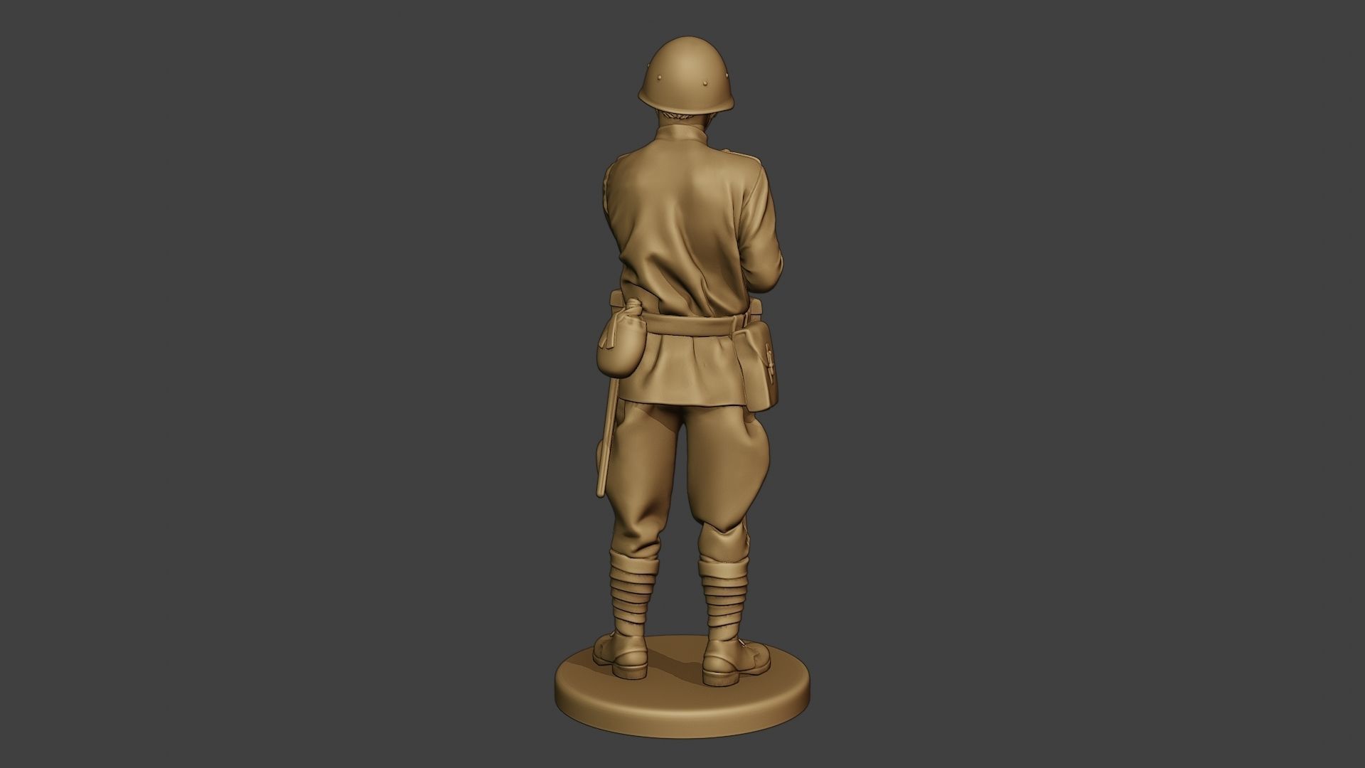 Russian soldier ww2 Stand2 R1 3D print model_6