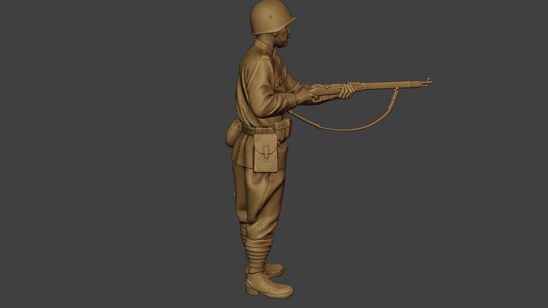 Russian soldier ww2 Stand2 R1 3D print model_31