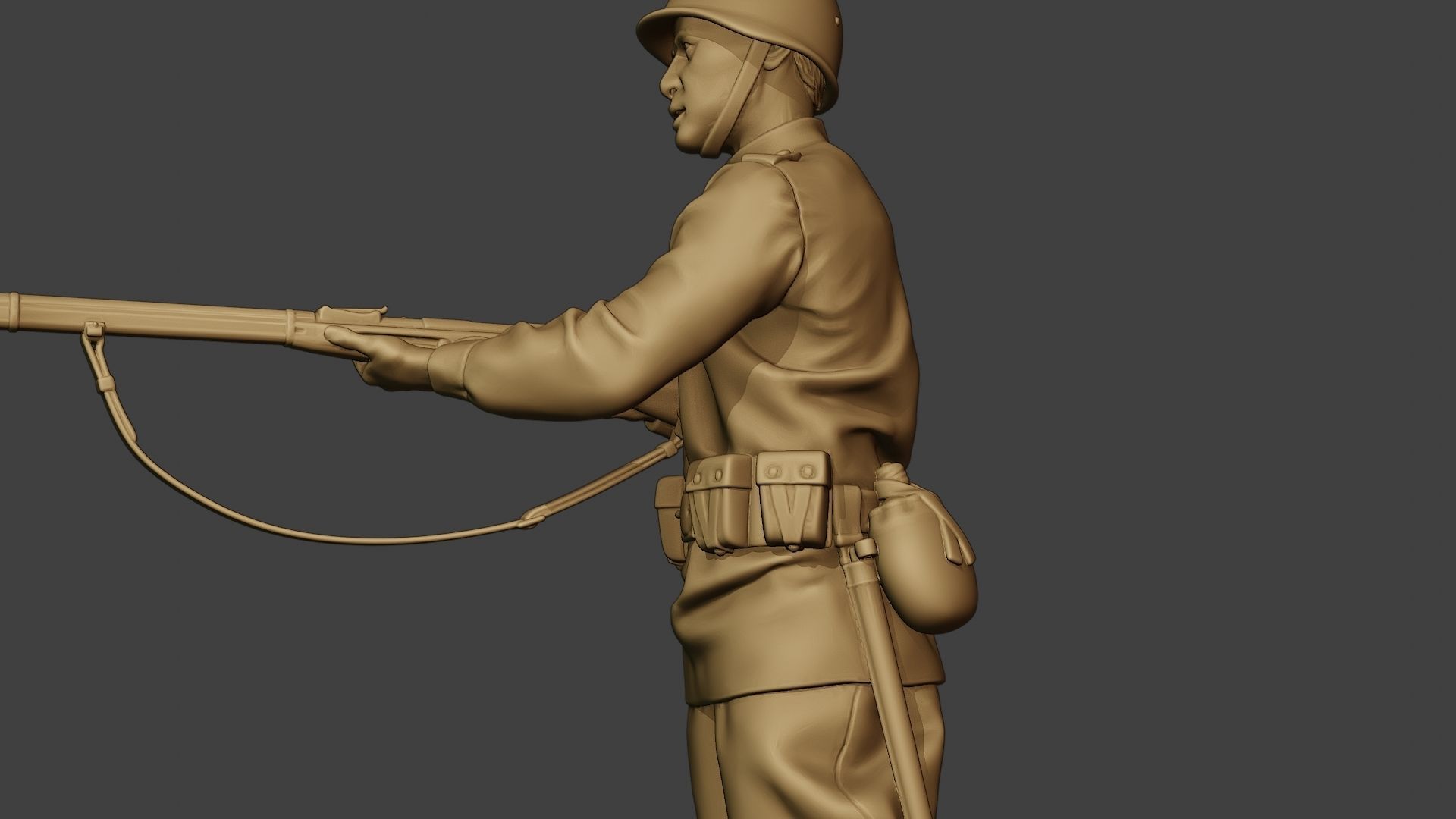 Russian soldier ww2 Stand2 R1 3D print model_17