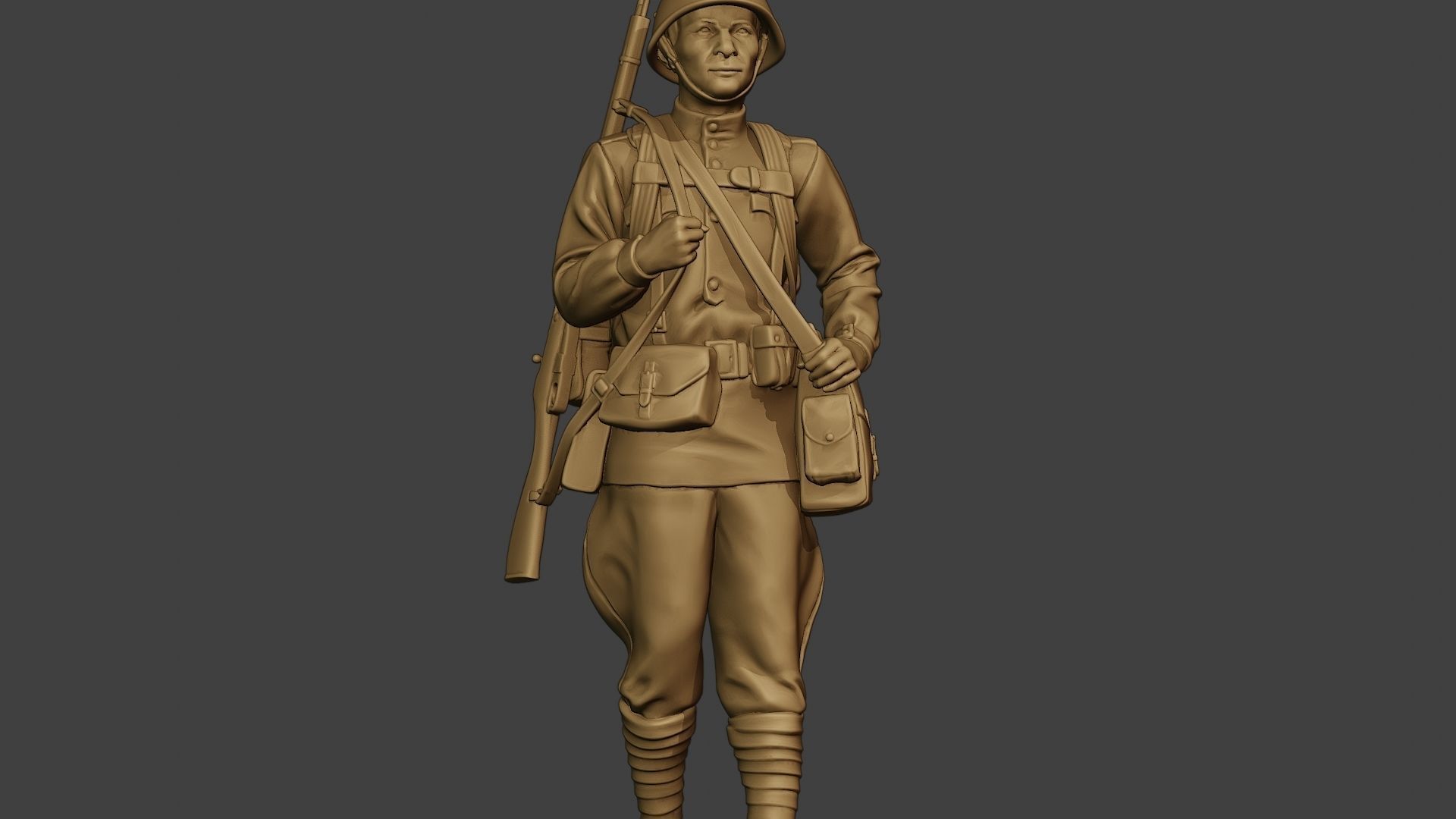 Russian soldier ww2 Walk2 R1 3D print model_28