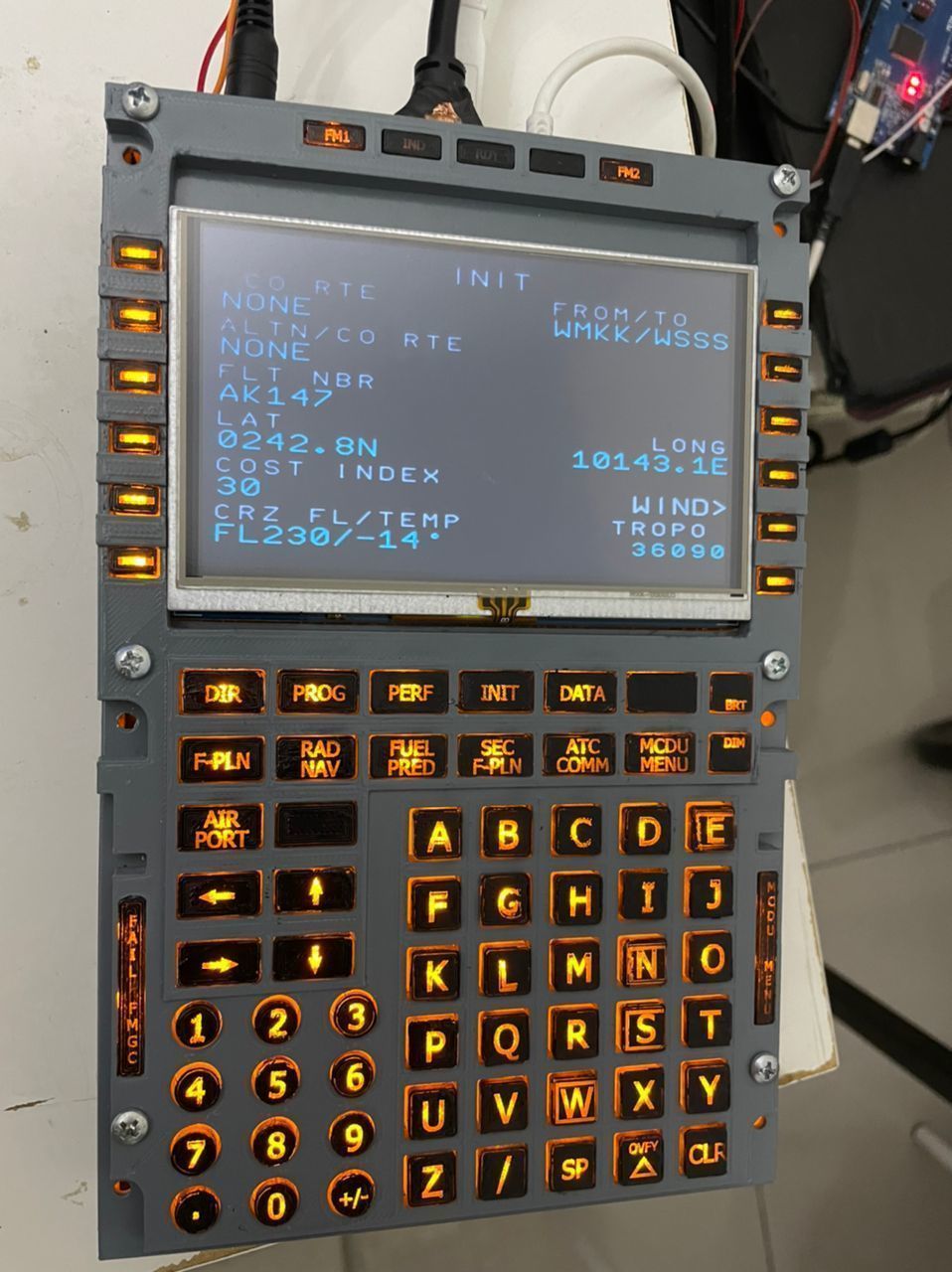 AIRBUS A320 MCDU  3D print model_7