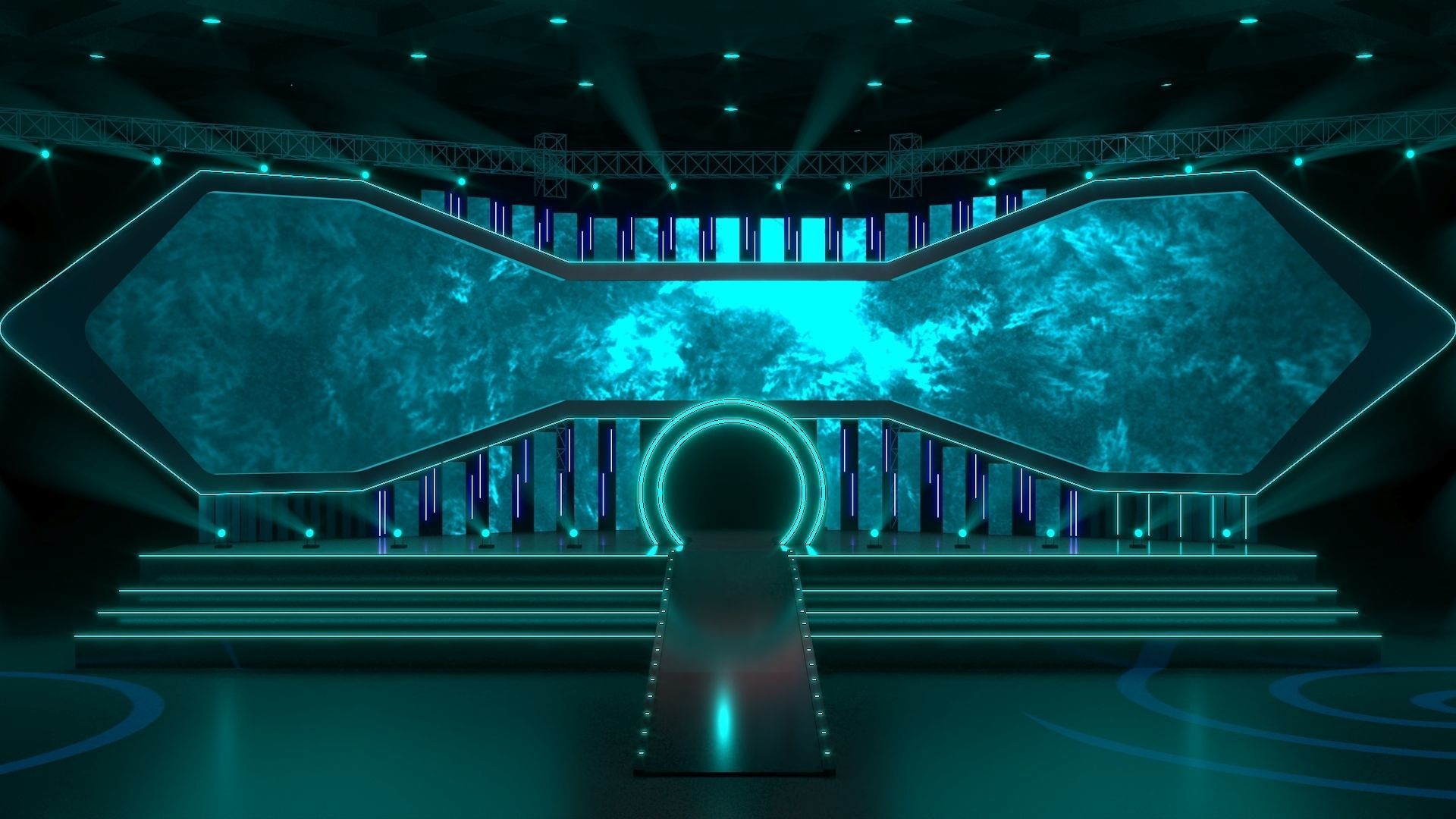 Virtual Stage 3D model_3