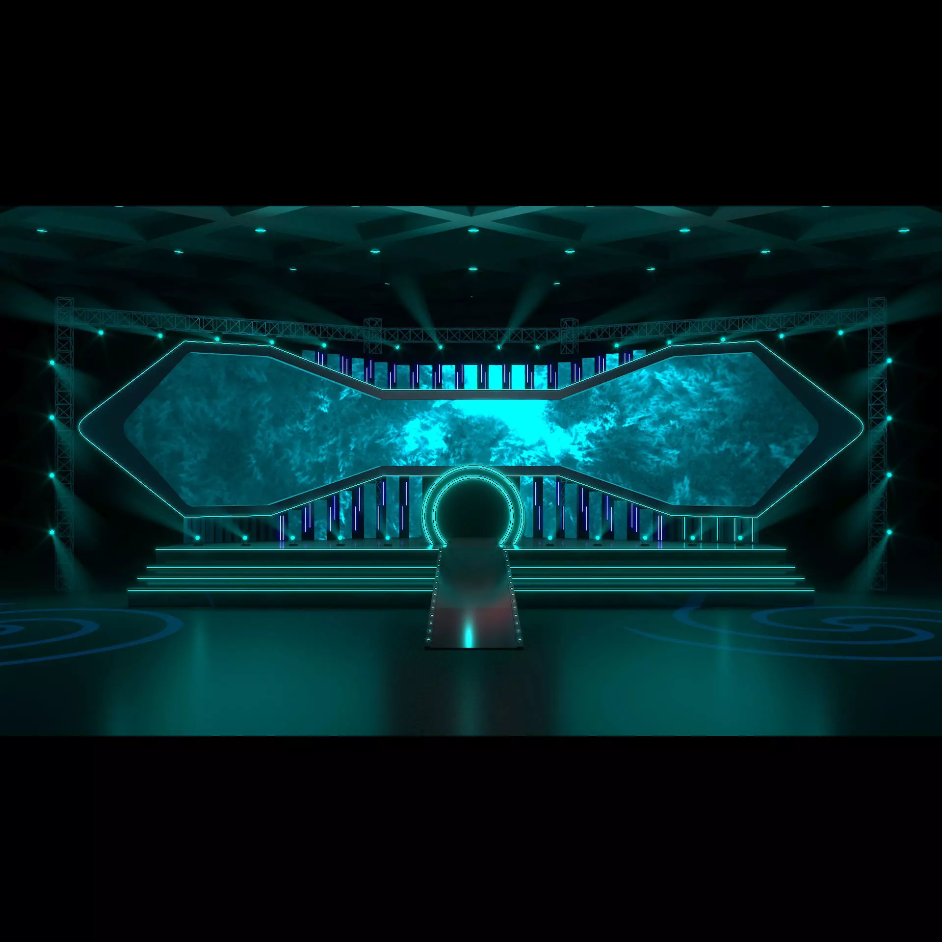 Virtual Stage 3D model_0