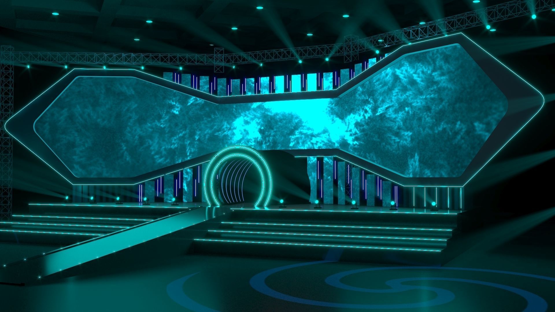 Virtual Stage 3D model_4