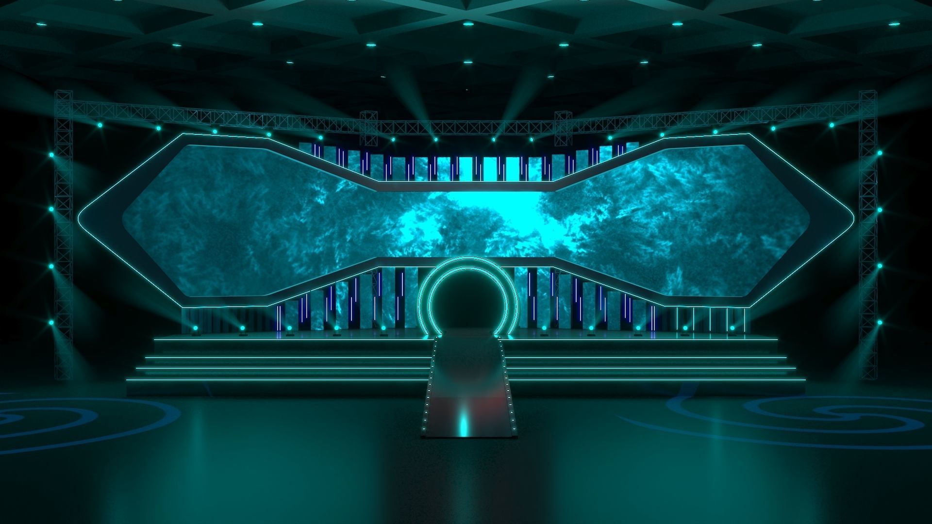 Virtual Stage 3D model_1