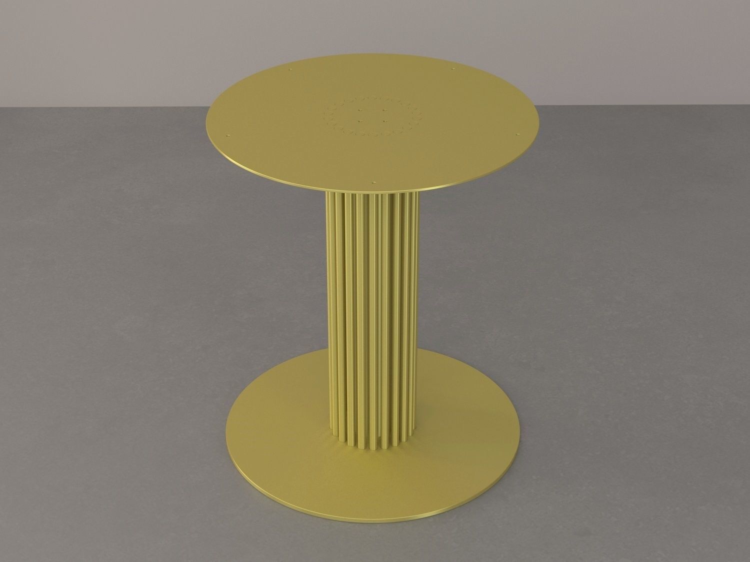 DIZDAR Round Table Base - BALASAGUN Free 3D model_4