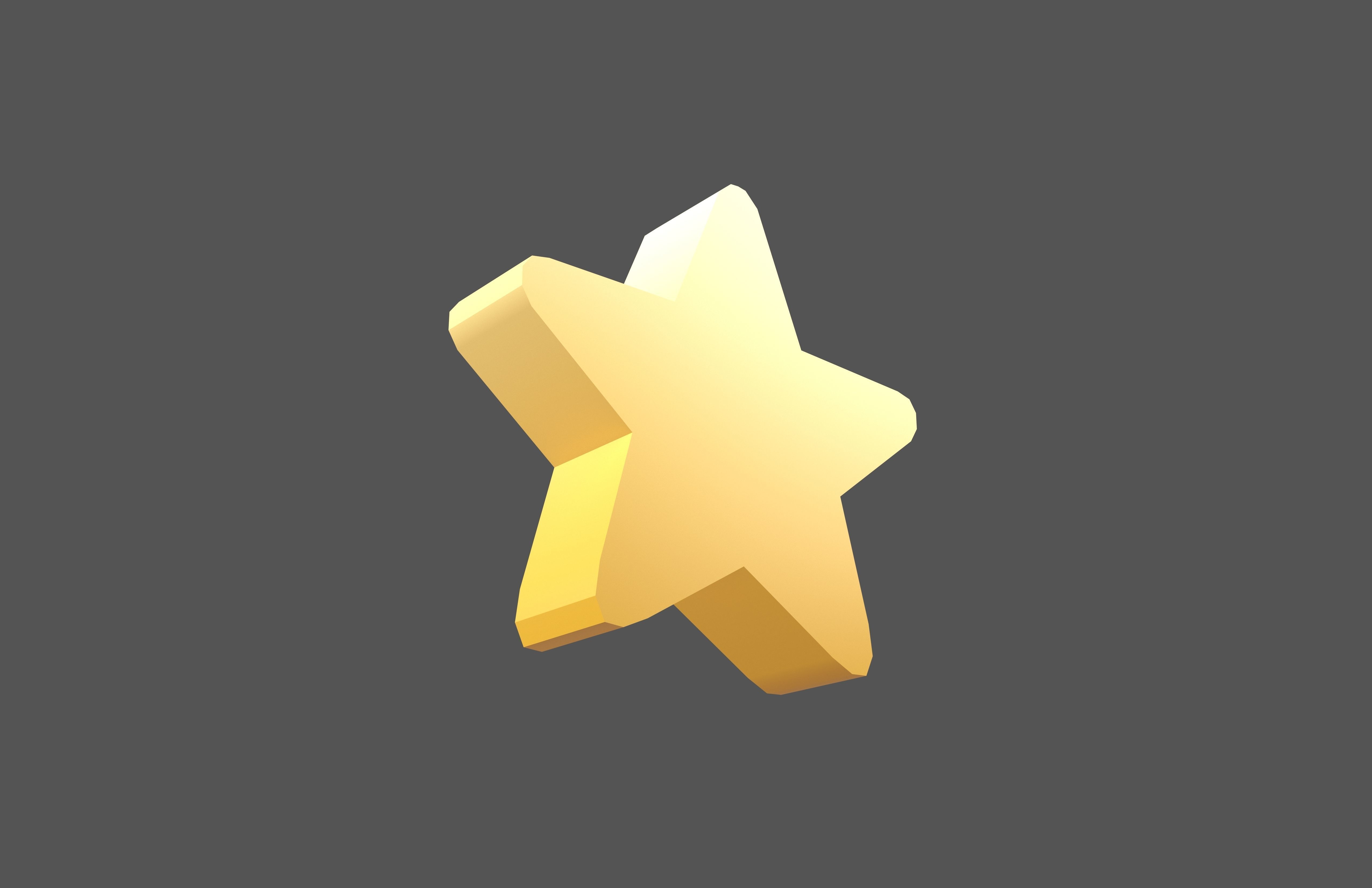 Star Emoji v1 001 Low-poly 3D model_3
