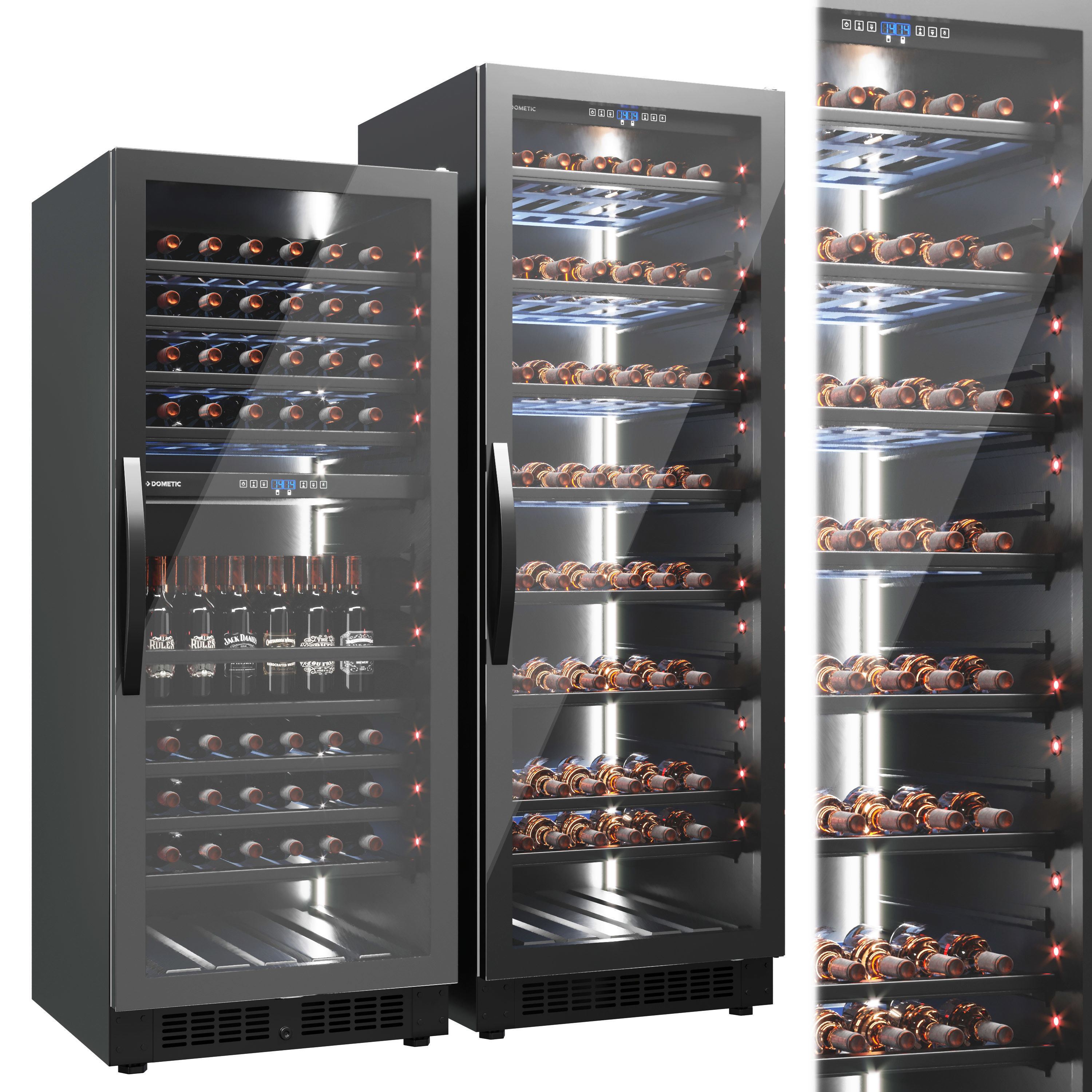 Collection Wine Refrigerator Dometic Low-poly 3D model_1