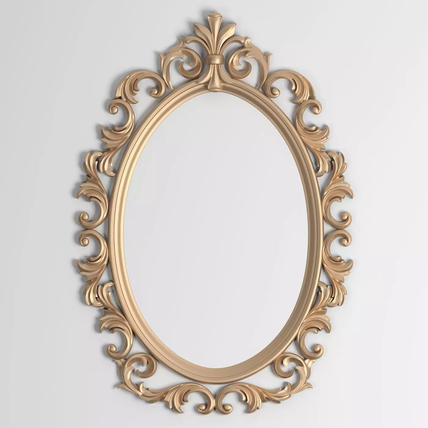 3D Model Mirror Decor element 3D print model_0