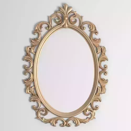 3D Model Mirror Decor element