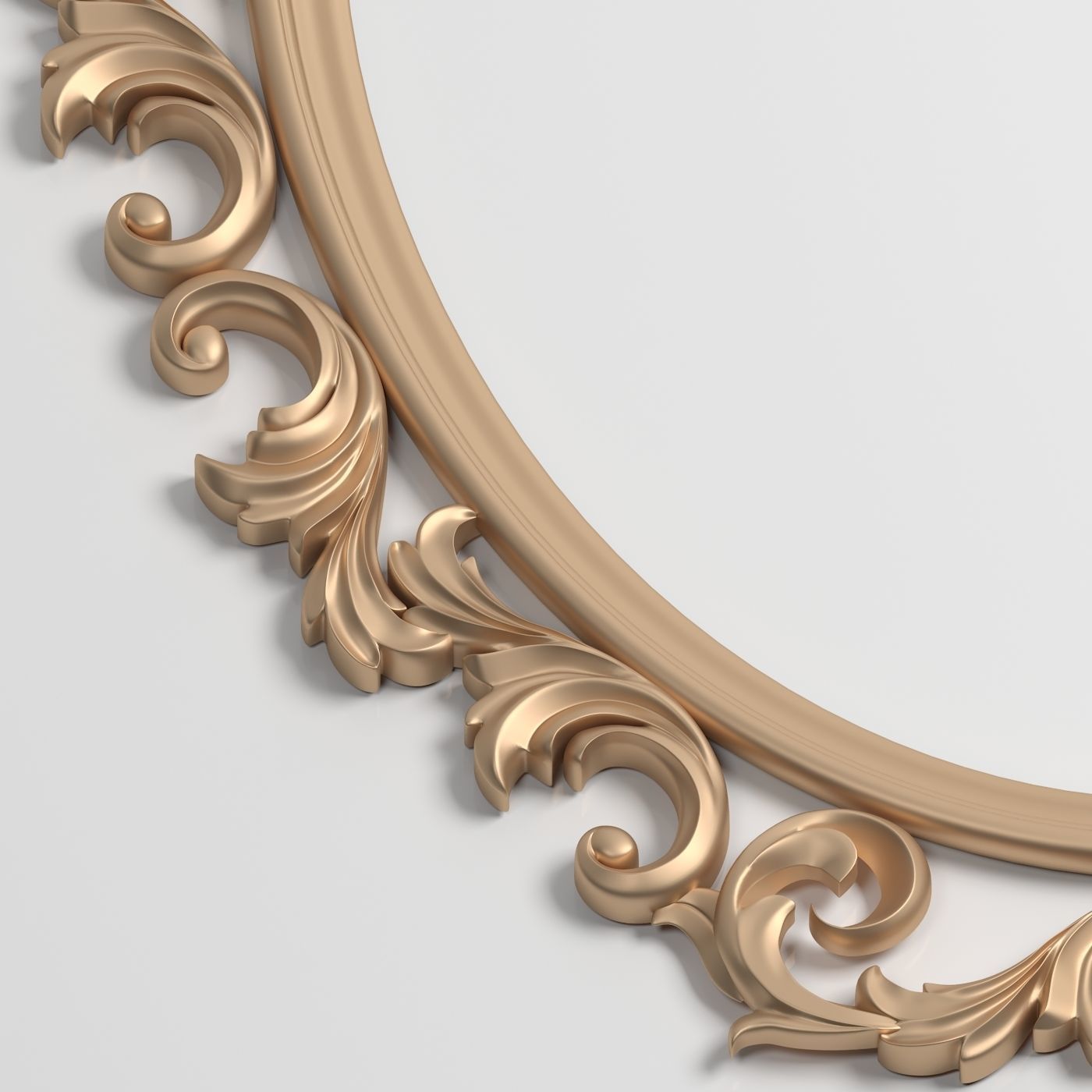 3D Model Mirror Decor element 3D print model_4