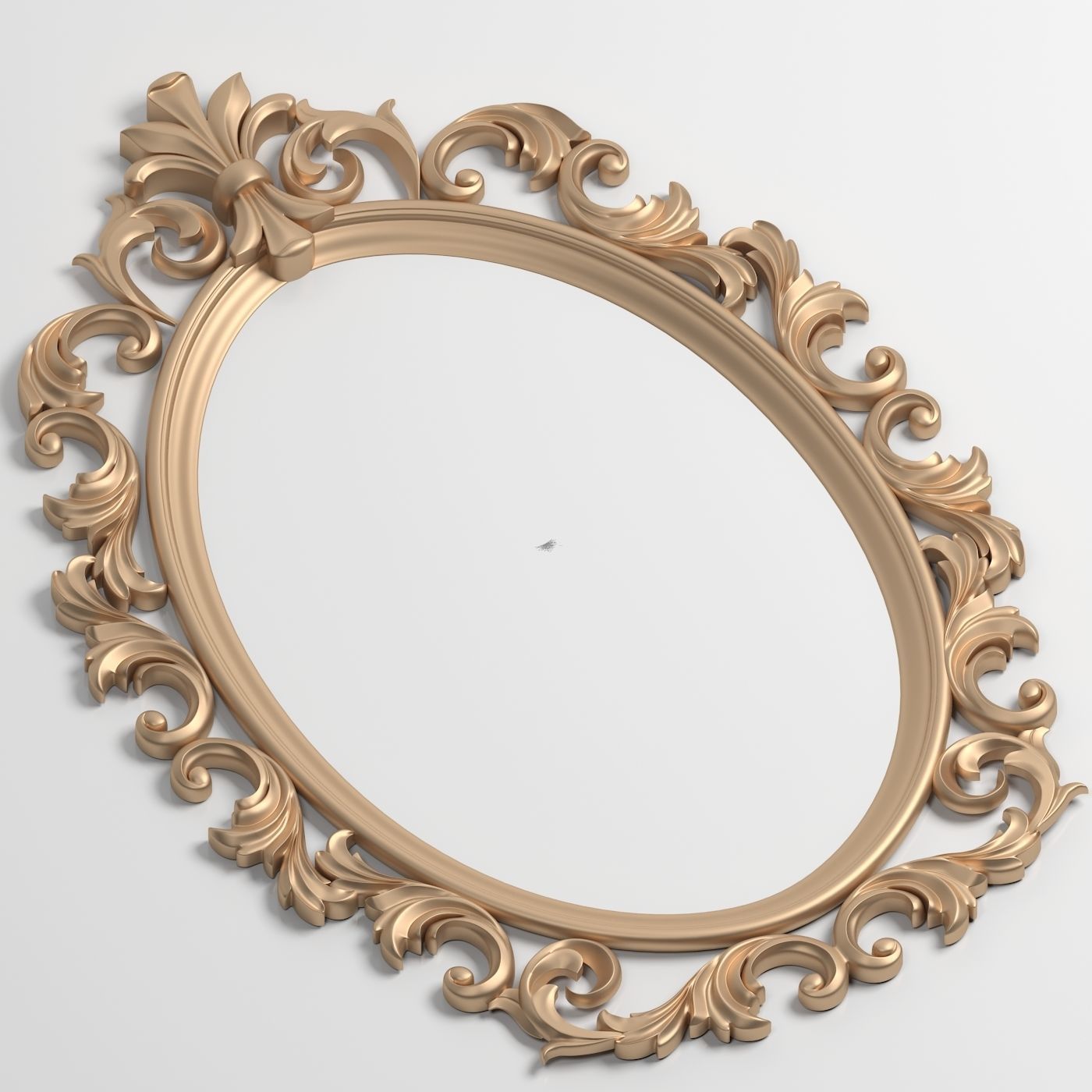 3D Model Mirror Decor element 3D print model_2