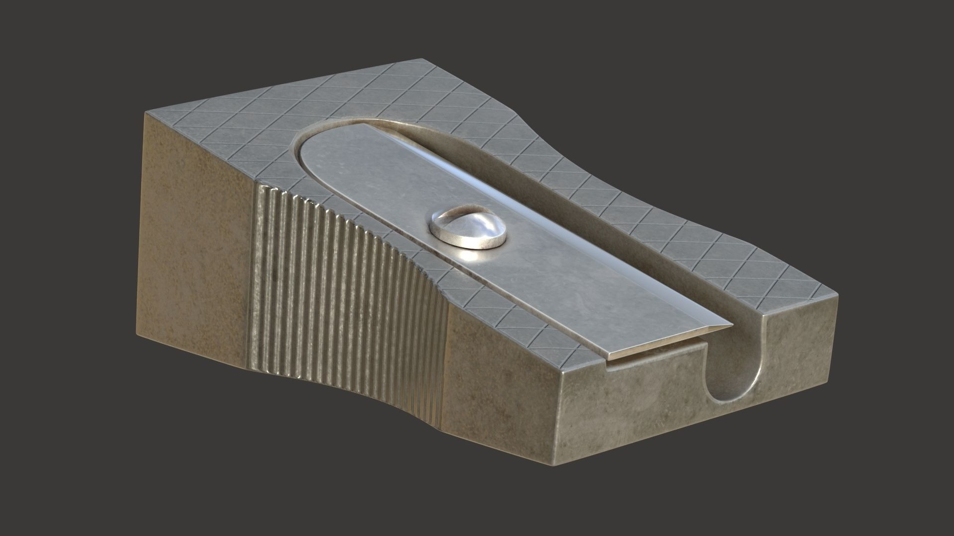 Classic pencil sharpener 3D model_5